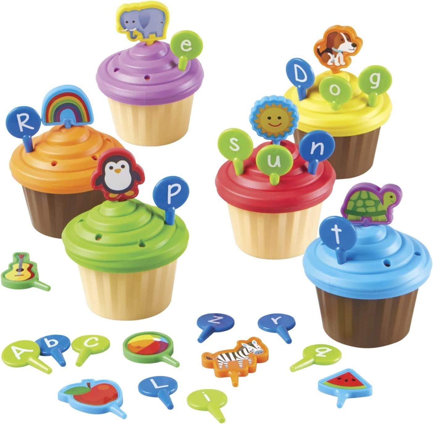 ABC Party Cupcake Toppers, ABC Party Cupcake Toppers,,Primary Literacy Resources,Phonic resources,speaking and listening resources,classroom resources, ABC Party Cupcake Toppers,ABC Party Cupcake Toppers Make learning the alphabet a delightful experience with ABC Party Cupcake Toppers! This fun and educational set is perfect for turning playtime into an opportunity for building early language skills. With six pretend cupcakes ready for decoration and 52 letter and picture toppers, kids can exp,ABCABC Party 