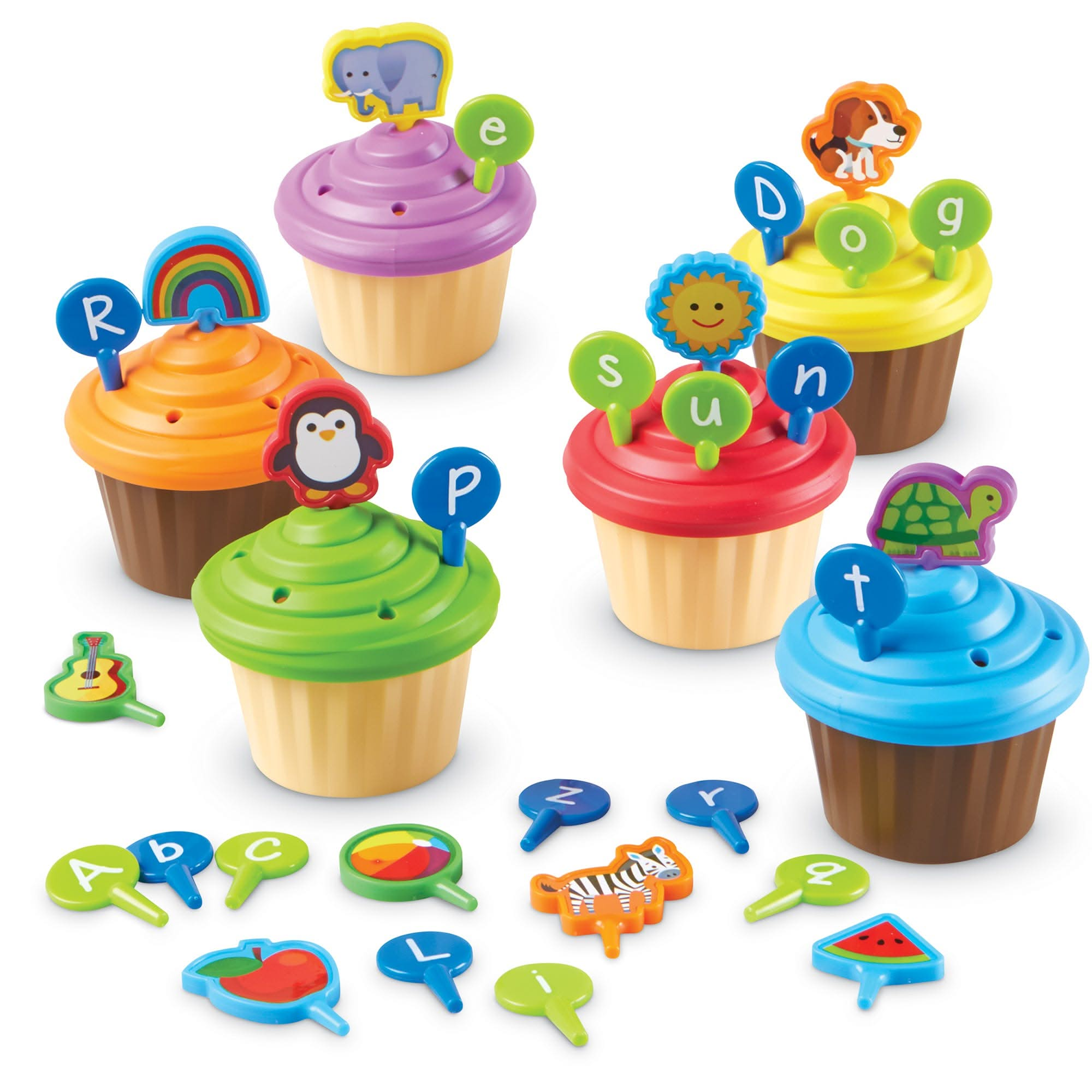 ABC Party Cupcake Toppers, ABC Party Cupcake Toppers,,Primary Literacy Resources,Phonic resources,speaking and listening resources,classroom resources, ABC Party Cupcake Toppers,ABC Party Cupcake Toppers Make learning the alphabet a delightful experience with ABC Party Cupcake Toppers! This fun and educational set is perfect for turning playtime into an opportunity for building early language skills. With six pretend cupcakes ready for decoration and 52 letter and picture toppers, kids can exp,ABCABC Party 