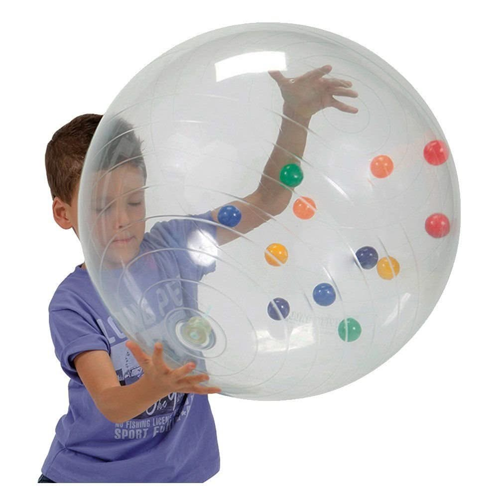 Activity Sound Ball, Activity Sound Ball,activity Sound Ball,clear activity sound balls,coloured balls inside clear ball,sound and movement balls,large exercise ball,large therapy ball with sound,sound activity balls,sports activity ball,clear plastic ball with colourful balls inside,sound ball,ball with sound, Activity Sound Ball,Watch in amazement as the Activity Sound Ball mesmerizes both children and adults alike with its swirling balls inside the transparent clear casing. This visually stimulating feat