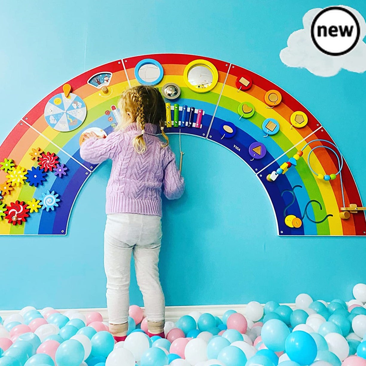 Activity Wall Panel Rainbow, Activity Wall Panel Rainbow,Sensory Wall Panels,Special Needs wall panel Toys, Sensory equipment, Special needs equipment, Sensory room equipment, developmental environment setting, wall activity panels, wall hanging activities, sen learning, sensory education, special educational needs, Activity Wall Panel Rainbow,=The Activity Wall Panel Rainbow toy is ideal for the wall at home, waiting room, treatment rooms or in your nursery or school. The Activity Wall Panel Rainbow is Ide