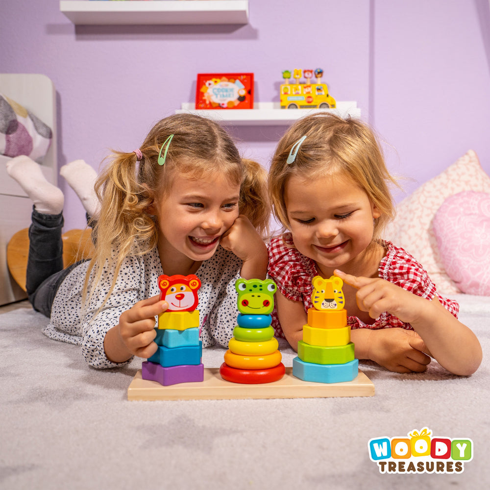 Animal Wooden Stacker, Animal Wooden Stacker,Geometric Stacker,Melissa and Doug 567 Geometric Stacker Wooden Educational Toy, Animal Wooden Stacker,Animal Wooden Stacker The Animal Wooden Stacker is a delightful and educational toy designed to keep toddlers engaged while supporting their cognitive development. Perfect for kids aged 2 and up, this stacking toy is more than just fun—it's a tool for building essential early skills. Animal Wooden Stacker Features Educ,Animal Wooden StackerAnimal Wooden Stacker 