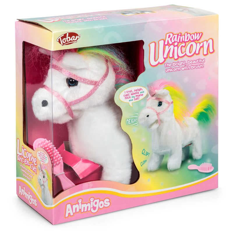 Animigos Rainbow Unicorn, Animigos Rainbow Unicorn,Animigos Unicorn Toy,Animigos Rainbow Unicorn, Animigos Rainbow Unicorn,Animigos Rainbow Unicorn – Magical Animated Plush Toy! Introducing the Animigos Rainbow Unicorn, a whimsical and enchanting plush toy that brings a touch of magic to any room. With its vibrant rainbow mane, sparkling features, and delightful sound effects, this animated unicorn is sure to captivate both children andAnimigos Rainbow Unicorn – Magical Animated Plush Toy! Introducing the A