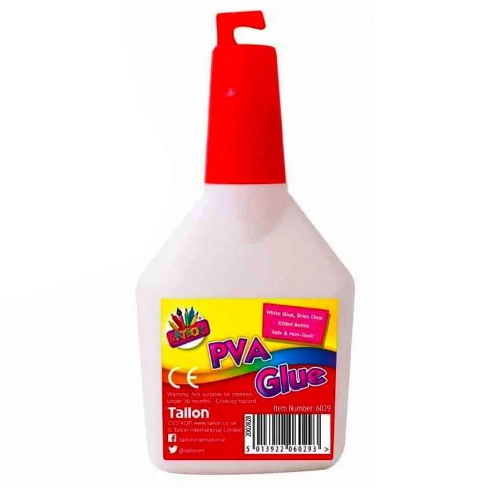 Artbox PVA Glue 250ml, Artbox PVA Glue 250ml.250ML pva glue,Sensory Education PVA Glue,PVA Glue school,arts and crafts PVA glue,School glue sticks,cheap school glue sticks,glue sticks for schools,pritt stick for schools,pritt stick glue bulk, Artbox PVA Glue 250ml,Introducing the Artbox PVA Glue 250ml, the perfect adhesive for young children's artistic endeavors. This specially formulated glue is designed to make their creative experiences mess-free and enjoyable.One of the standout features of our PVA Glue