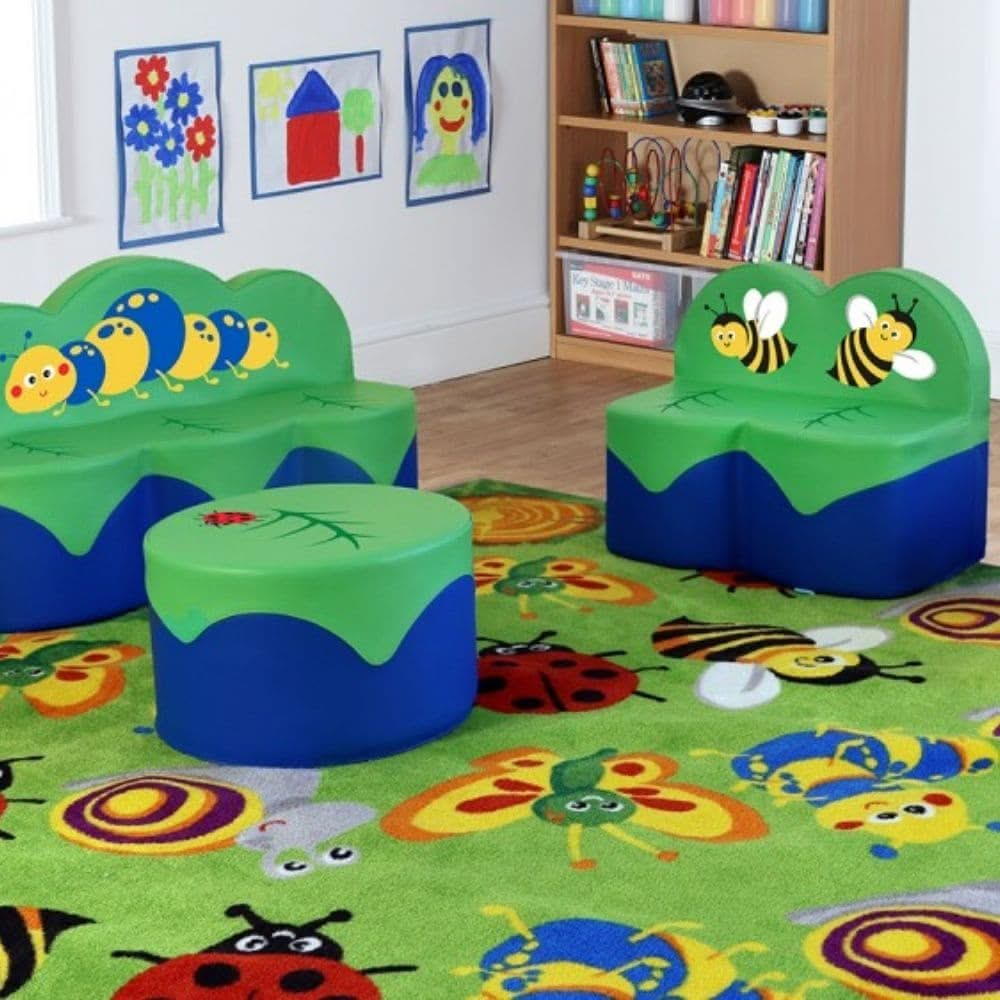 Back to Nature 2 Seat Sofa, Back to Nature 2 Seat Sofa,childrens seating area,Childrens sofa,Primary School Furniture for indoor and outdoor environments. School Tables, School Chairs, Storage and Play areas for classrooms and nursery settings, Back to Nature 2 Seat Sofa,The Back to Nature 2 Seat Sofa is a brightly coloured nature themed sofa set which is ideal for nurseries and schools. The Back to Nature 2 Seat Sofa which will add colour and style to any EYFS and home setting. A refresh of our Back to Nat