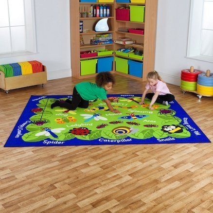 Back To Nature Mini Beasts Carpet, Back To Nature Mini Beasts Carpet,Classroom Children's carpets,children's story time carpets and cushions,classroom carpets,primary school carpets and rugs, Back To Nature Mini Beasts Carpet,The Back To Nature Mini Beasts Carpet has pictures and names of insects to help children learn about the insects that can be found in our environment. The Back To Nature Mini Beasts Carpet is designed to encourage learning through interaction and play. Abrasion and crease resistant wit