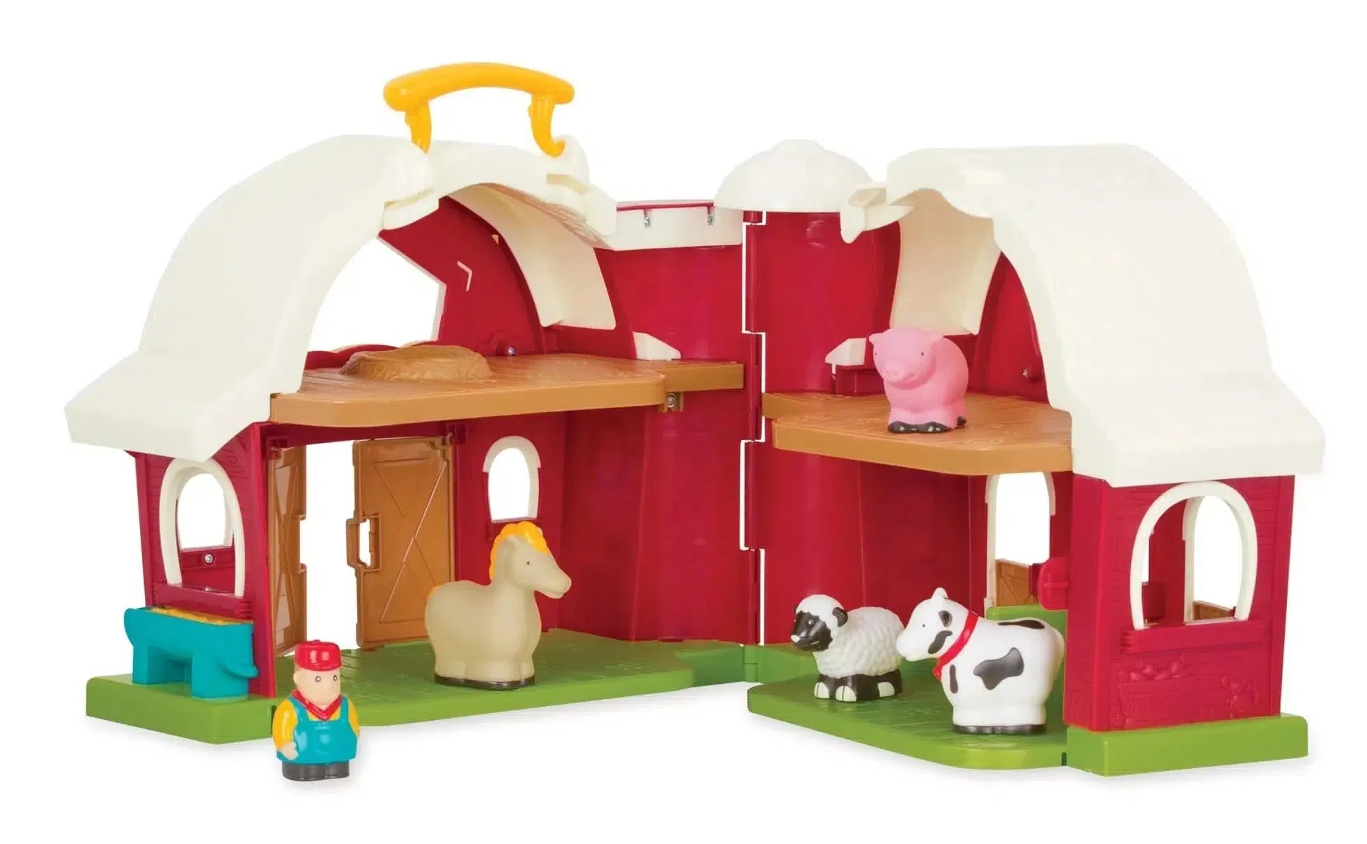 Battat Big Red Barn, Battat Big Red Barn.Battat Toys,Battat play,Battat UK,Pretend play farm,farm play set, Battat Big Red Barn,The Battat Big Red Barn is a delightful playset that will spark your child's imagination and creativity. Designed for budding farmers and animal lovers, this sturdy and robust barn is filled with endless hours of fun. As your little one opens up the barn, they will discover a friendly horse, cow, sheep, pig, and a trus,BattatThe Battat Big Red Barn is a delightful playset that will