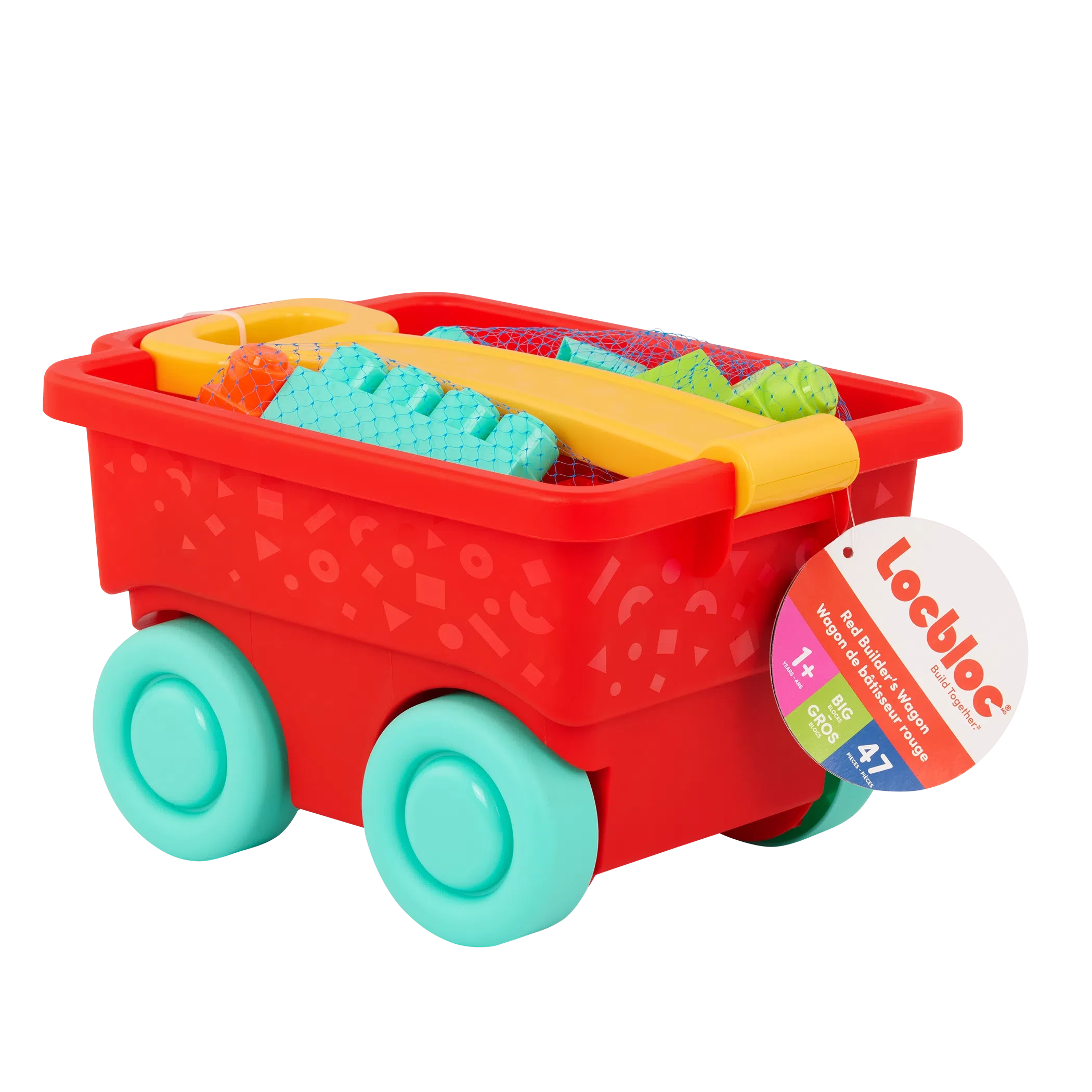 Battat LOCBLOC Wagon, Battat LOCBLOC Wagon,Battat Toys, Baby Sensory Toys, Battat LOCBLOC Wagon – Build, Play, and Explore! The Battat LOCBLOC Wagon is the perfect combination of creativity, mobility, and skill development, making playtime both fun and educational. Packed with 54 chunky building blocks, this pull-along wagon allows young builders to stack, create, and transport their masterpieces wherever their imagination takes them. On-the-Move Fun More than just a building set, the LOCBLOC Wagon adds an 