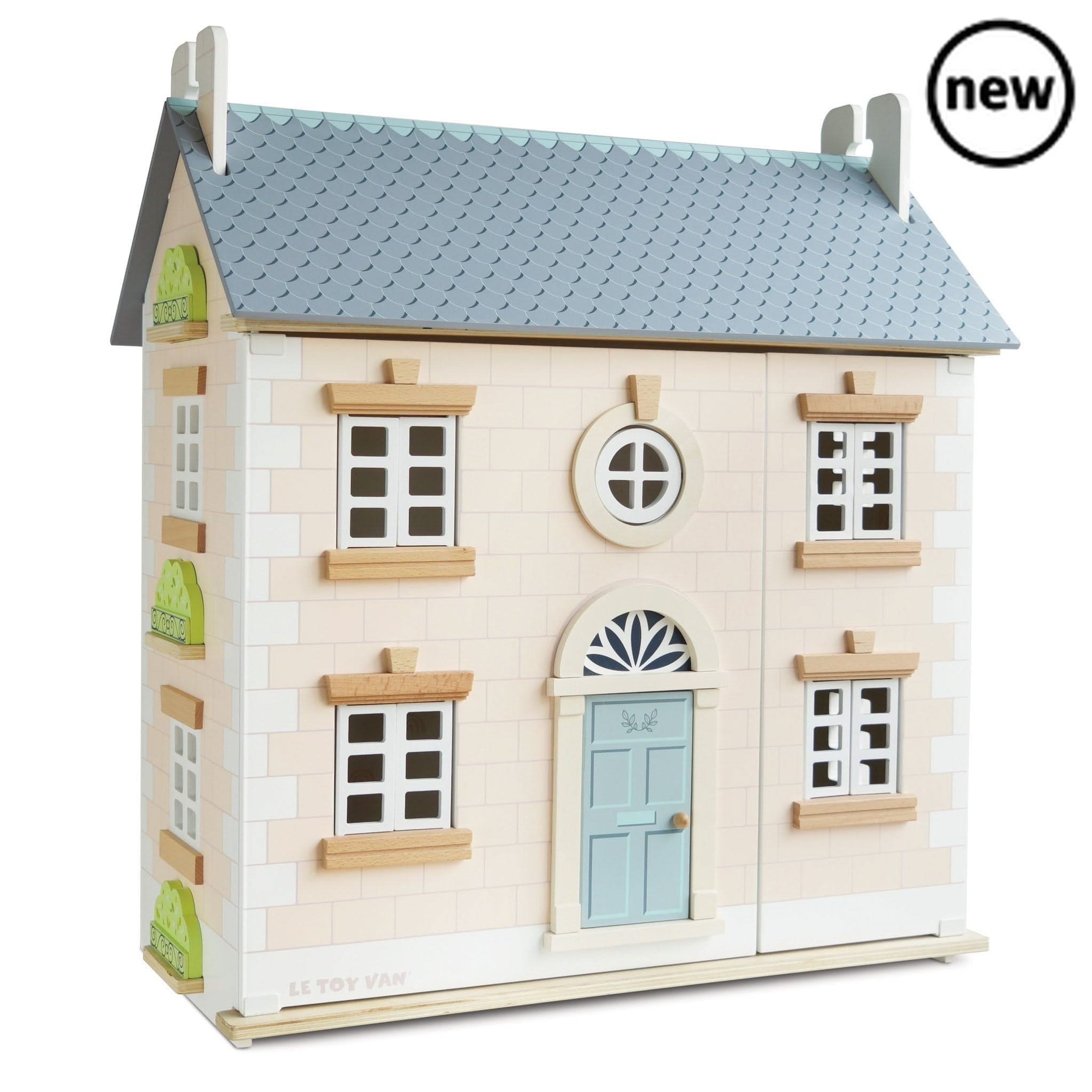 Bay Tree Dolls House, , Bay Tree Dolls House,Childhood dreams really do come true with the beautiful Bay Tree Wooden Dolls House. Inspire small world play with this one of a kind, timeless toy. Made from sustainable FSC™- certified wood and painted in pretty pastel pink, white and grey hues using non-toxic water based paints, this deluxe 3 storey home is fully de,Bay TreeChildhood dreams really do come true with the beautiful Bay Tree Wooden Dolls House. Inspire small world play with this one of a kind, tim