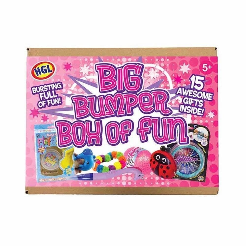 Big Bumper Box of Fun Pink, Big Bumper Box of Fun Pink,Fidget Toy Box,Fidget toy collection,pocket money toys, Big Bumper Box of Fun Pink,Big Bumper Box of Fun Pink – the all-in-one entertainment solution for children aged five and up! This carefully curated bumper box contains 15 delightful items, each chosen to inspire creativity, provide endless play options, and capture the imaginations of young children. What makes the Big Bumper Box of Fun Pink uni,Big Bumper Box of Fun PinkBig Bumper Box of Fun Pink 