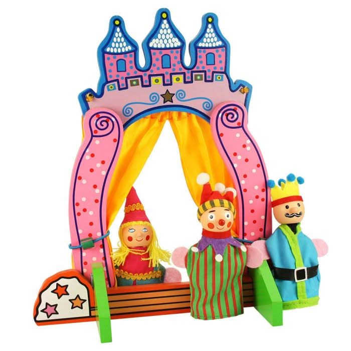 Bigjigs Finger Puppet Theatre, Bigjigs Finger Puppet Theatre,Finger Puppet stage,finger puppets,bigjigs finger puppets, Bigjigs Finger Puppet Theatre,Wooden Puppet Theatre with Finger Puppets Set the stage for creativity and fun with this wooden puppet theatre from BigJigs! Perfectly designed for budding performers, this compact theatre features a sturdy wooden frame and charming curtains that can be easily slid aside for the show to begin. Whether it's reenactingWooden Puppet Theatre with Finger Puppets Se