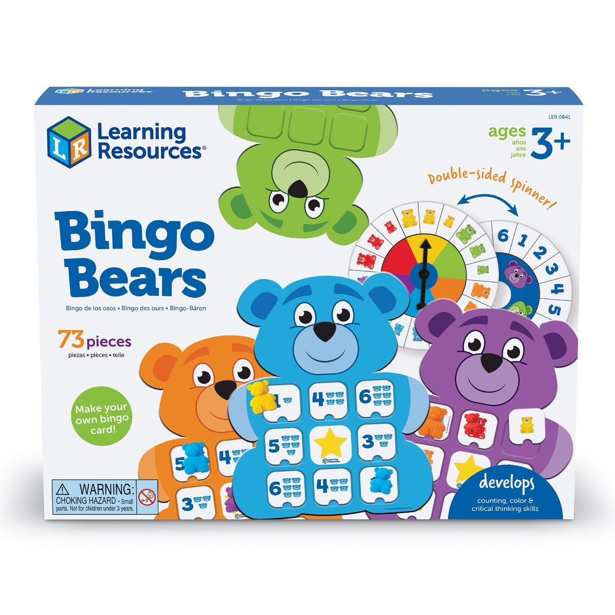 Bingo Bears, Bingo Bears,Learning Resources Bingo Bears,Learning Resources toys, Bingo Bears,Bingo Bears: A Fun and Educational Twist on a Classic Game Bingo Bears is the perfect way to combine fun and learning, making it a standout choice for classrooms and family game nights. This engaging game helps young children build foundational skills in number recognition, colourBingo Bears: A Fun and Educational Twist on a Classic Game Bingo Bears is the perfect way to combine fun and learning, making it a standou