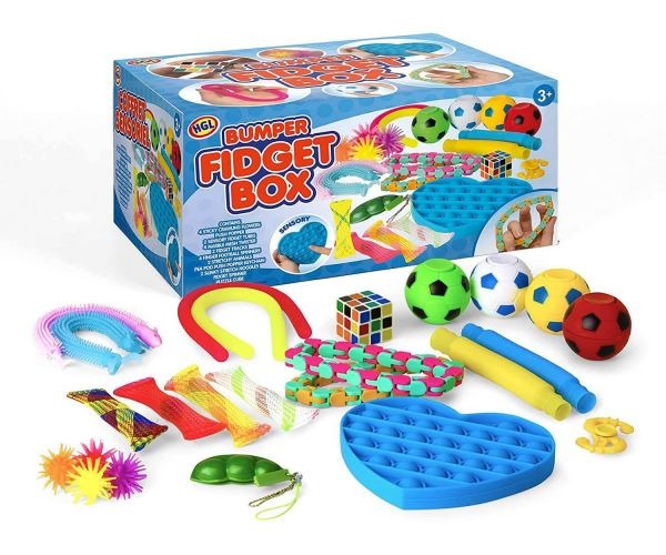 Bumper Fidget Box 24 Piece, Bumper Fidget Box 24 Piece,Bumper Fidget Box 24 Piece,Fidget toy box,fidget toy set,fidget toys for special needs children,tactile toy kit,tactile toys for children, Bumper Fidget Box 24 Piece,Introducing the Bumper Box of Super Fun Fidget Toys, a perfect mix of 24 different fidget toys, designed to keep fingers busy and minds entertained! This box is packed with some of the most popular, best-selling fidget toys, offering incredible value for money and hours ofIntroducing the Bu