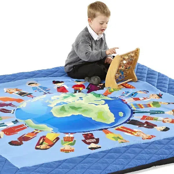 Children of the World Quilted Mat, Children of the World Quilted Mat.Childrens Softplay mats,softplay carpets,school rugs, Children of the World Quilted Mat,Children of the World Quilted Mat 2x2m – A Vibrant Gateway to Multi-Cultural Learning Introduce the wonders of diversity and global culture into your classroom with the Children of the World Quilted Mat 2x2m. This large, padded mat features bright and colourful graphics depicting people in traditional dress fromChildren of the World Quilted Mat 2x2m – A