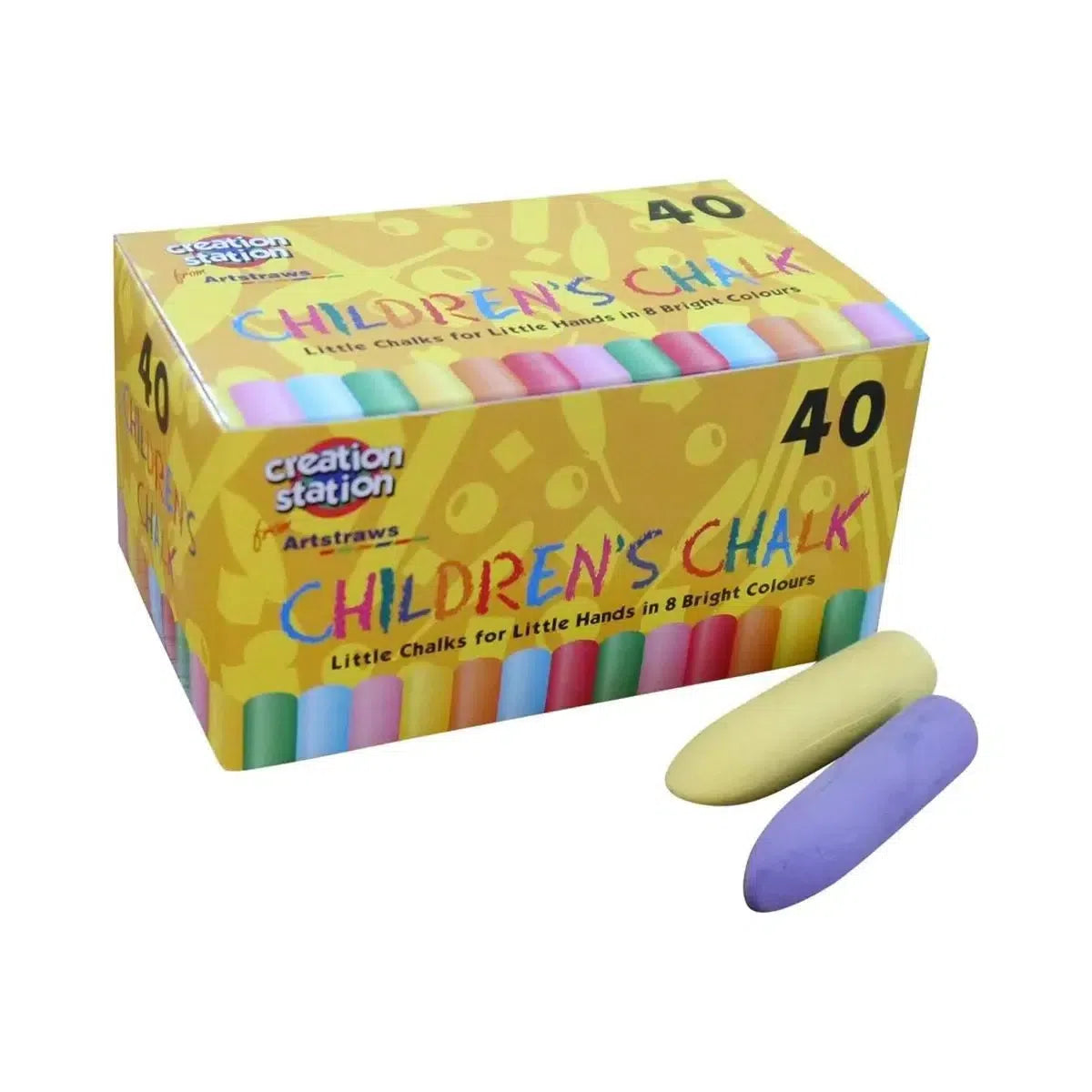 Childrens Chunky Chalk Pack of 40, Childrens Chunky Chalk Pack of 40, Children's chalk, White chalk, classroom chalk, arts and crafts school resources, children's art resources, Children's Chunky Chalk Pack of 40 – Perfect for Little Hands & Big Ideas! Let your child explore their artistic side with the Children’s Chunky Chalk Pack of 40, designed especially for little hands to create bold, bright designs easily. Whether it’s drawing on pavements, blackboards, or paper, these short and stubby chalks offer a