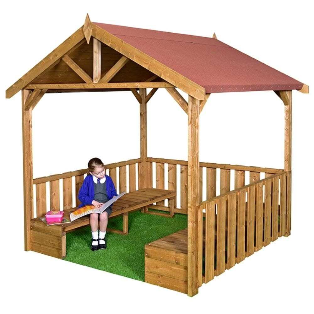 Childrens Gazebo, Childrens Gazebo,Childrens Outdoor wooden Den with free installation,Childrens wooden play house,childrens play house,childrens wooden play house,childrens wooden play house installation, Childrens Gazebo,This sturdy Children’s Gazebo and seating is an inviting area for your children – protected from the sun and rain – but with an open air space with partial shade. Our outdoor Gazebo is a great place for children to gather and engage in outdoor reading, observing the environment around the