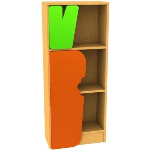 Childrens Novelty Bookcase with Carrot Door, Childrens Novelty Bookcase with Carrot Door,school book storage,school book kinder box,School tray storage units,tray storage units,nursery tray storage,classroom Book Storage Units 3 Large Tray Unit,Furniture,classroom furniture,Furniture Storage,Classroom Storage,Book Storage,Bookcases for schools, Childrens Novelty Bookcase with Carrot Door,Will make any environment the envy of others who see it! Our Natural World range is a set of themed bookcases featuring e