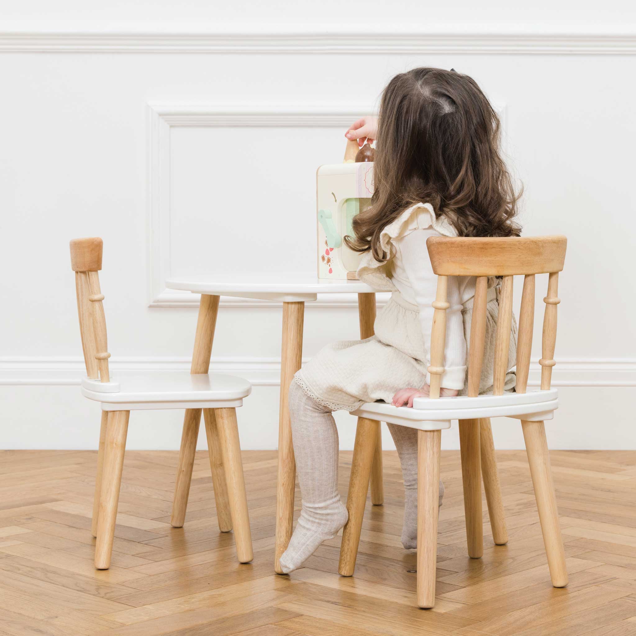 Children's Wooden Table and Chairs, Children's Wooden Table and Chairs,Childrens wooden tables, Table and Chairs,Description This charming children's table and chairs set makes a great addition to your littles ones room or playroom. The perfect spot for crafting, eating, reading and role play fun adventures! This multifunctional set is a real must have. With it's timeless appeal and stunning design, it is crafted from solid, sust,Table andChildren's Wooden Table and Chairs – A Timeless & Versatile Playtime 