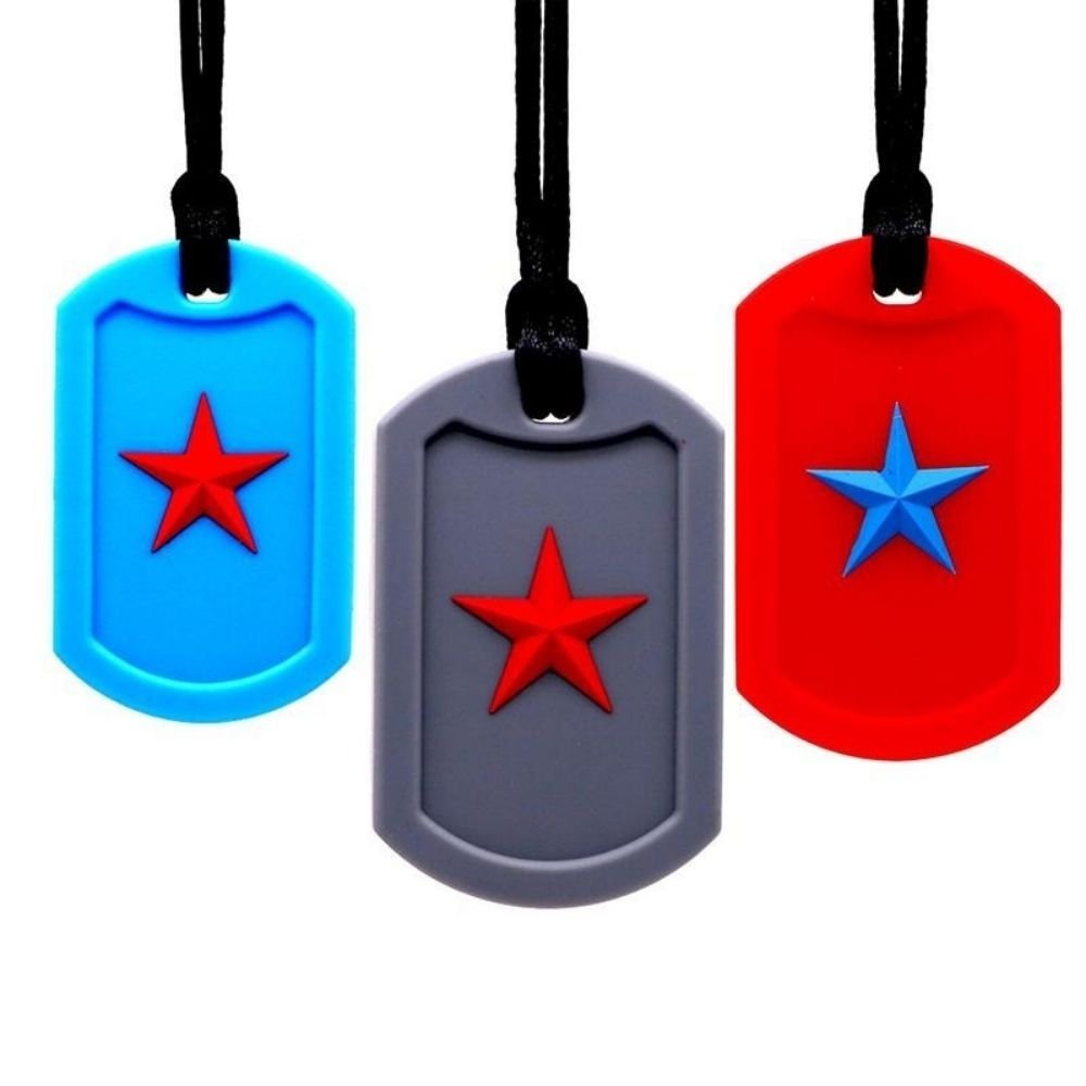 CHUIT Super Star Chew Necklace, CHUIT Super Star Chew Necklace,Super Star Chew Necklace Sensory Chewelry, oral chew tools, oral chew toys, chewable bracelet, chewelry, mouthing toy for babies, chew gem necklace, chew necklace for boys, chew necklace for girls, CHUIT Super Star Chew Necklace,The CHUIT Super Star Chew Necklace is a thoughtfully crafted oral sensory aid designed to provide safe and satisfying chewing for individuals with sensory needs. Measuring approximately 1.1 inches wide, 2 inches tall, an