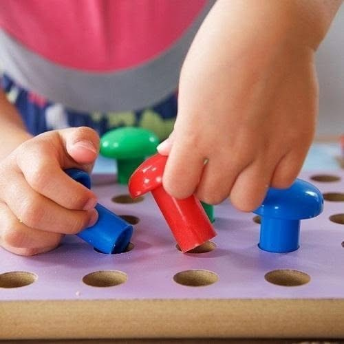 Chunky Pegboard, Peg Board with Large Pegs,fine motor skills pegboard,special needs pegboard,special needs peg board,pegboard fine motor skills,games for fine motor skills,special needs toys,special needs toys and games, Chunky Pegboard,The Chunky Peg Board with Large Pegs is Ideal for counting, patterns, sequencing & geometry work. The Chunky Peg Board contains 25 large chunky pegs in 5 different colours. Children will love to slot the pegs into any of the 25 holes on the board to create different patterns