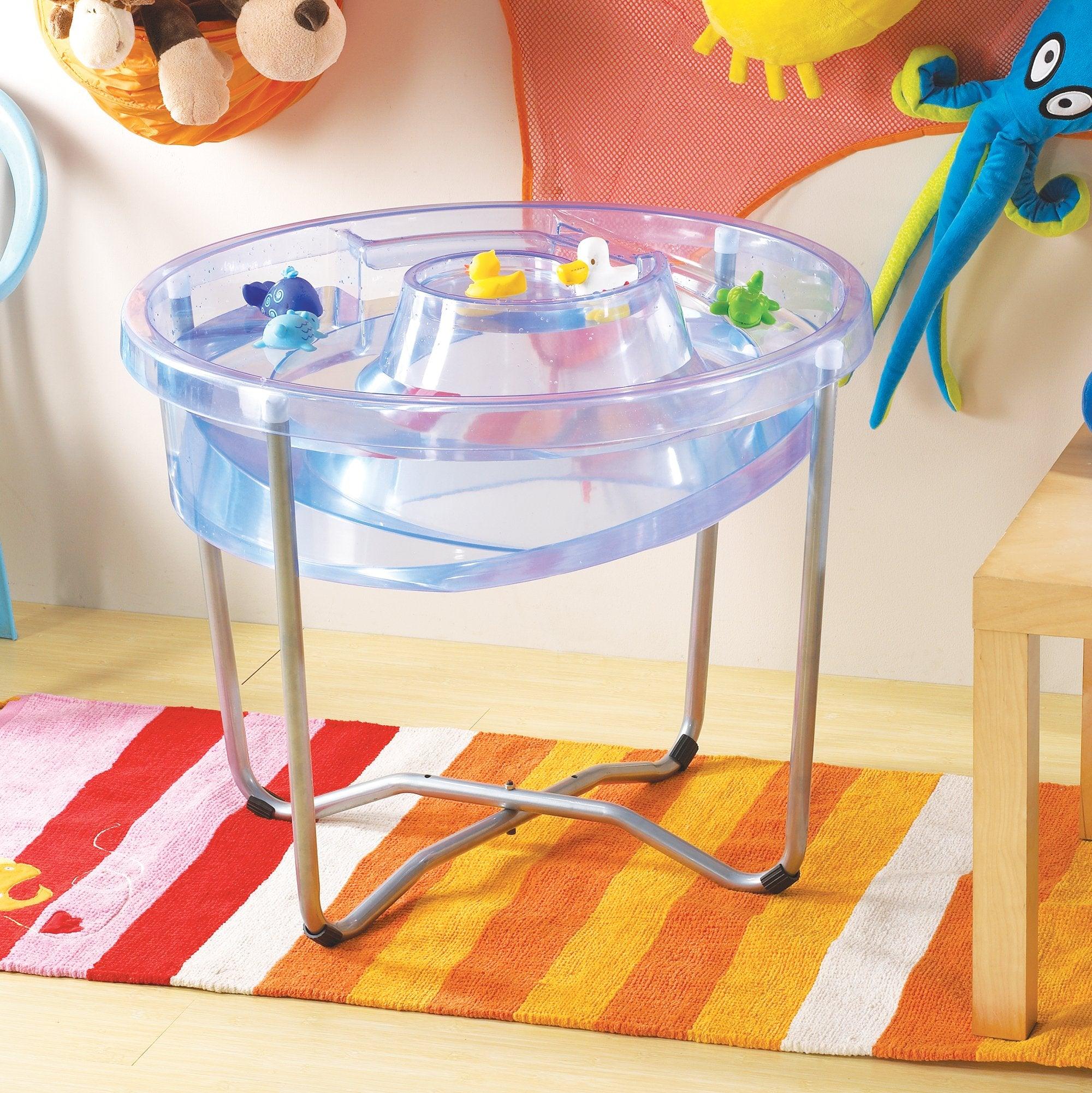 Circular Water Tray and Stand, Circular Water Tray and Stand.Circular Water Tray,Clear Sand and Water Table With Lid,children's water play table,childrens water table,childrens sand and water play, Circular Water Tray and Stand,The Circular Water Tray and stand set is a cleverly designed and versatile clear sand and water tray with central helter skelter for use as a water channel or roadway and an outer trough which together stimulate imaginative play. The Circular Water Tray and stand isThe Circular Water