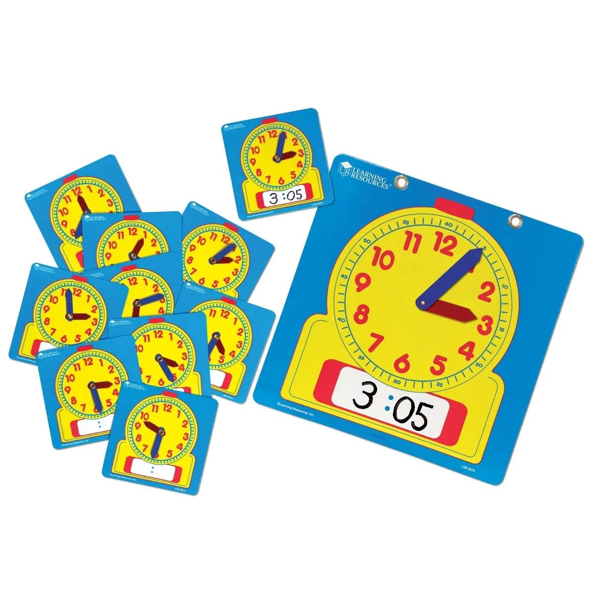 Classroom Clock Kit, Wipe Clean Classroom Clock Kit,Classroom Clock Kit,classroom learning resources,classroom resources,school resources special needs, Classroom Clock Kit,Introduce the concept of time in a fun and interactive way with the Learning Resources Wipe Clean Classroom Clock Kit. Perfect for primary numeracy lessons, this comprehensive set is designed to engage the whole class while making time-telling an accessible and enjoyable activity for young learners. With its combinatio,ClassroomIntroduce