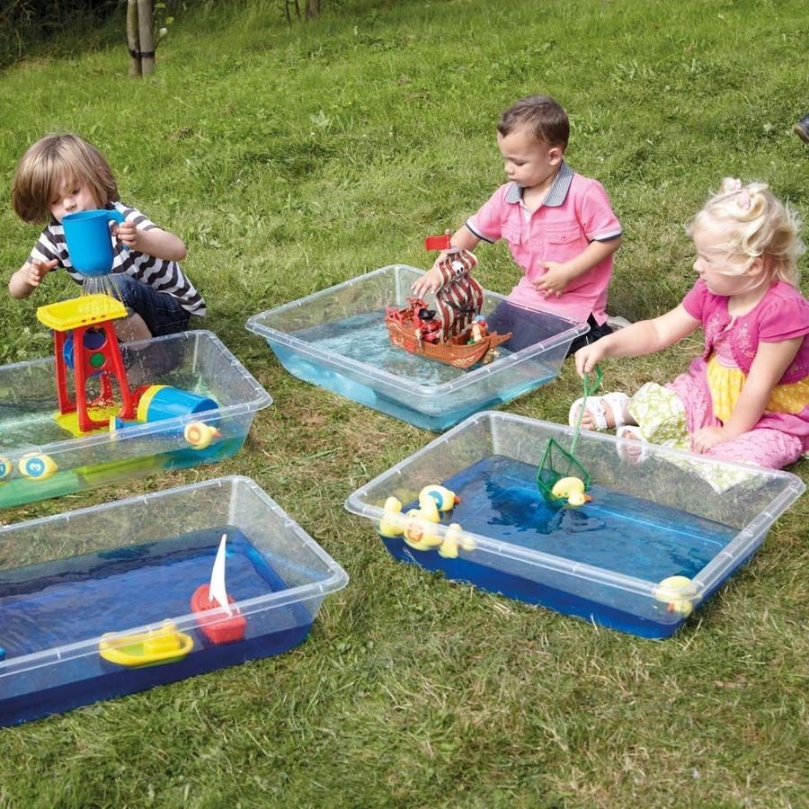 Clear Sand and Water Trays 4 Pack, Clear Sand and Water Trays 4 Pack,childrens sand and water equipment, childrens sand and water resources, childrens sand and water toys, sand and water equipment for children, sand and water materials for children, Clear Sand and Water Trays 4 Pack,Four stacking water trays, ideal for nurseries, schools or childminders with limited space and budget. Easy to transport and store, they are ideal for pack away settings or those wanting to have more than one sand & water statio