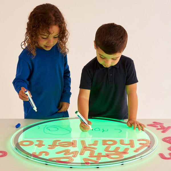 Colour Changing Circular Light Panel, Circular Light Panel,TTS Light panel.TTS sensory light pane;.Sensory light panel,round light panel, school resources, resources for children, reception resources, Colour Changing Circular Light Panel,Colour Changing Circular Light Panel Ignite your child’s curiosity with the TickiT® Colour Changing Circular Light Panel, an innovative way to explore light, colour, and shapes. Perfect for sensory play, this captivating panel offers 20 different colours and fourColour Chan