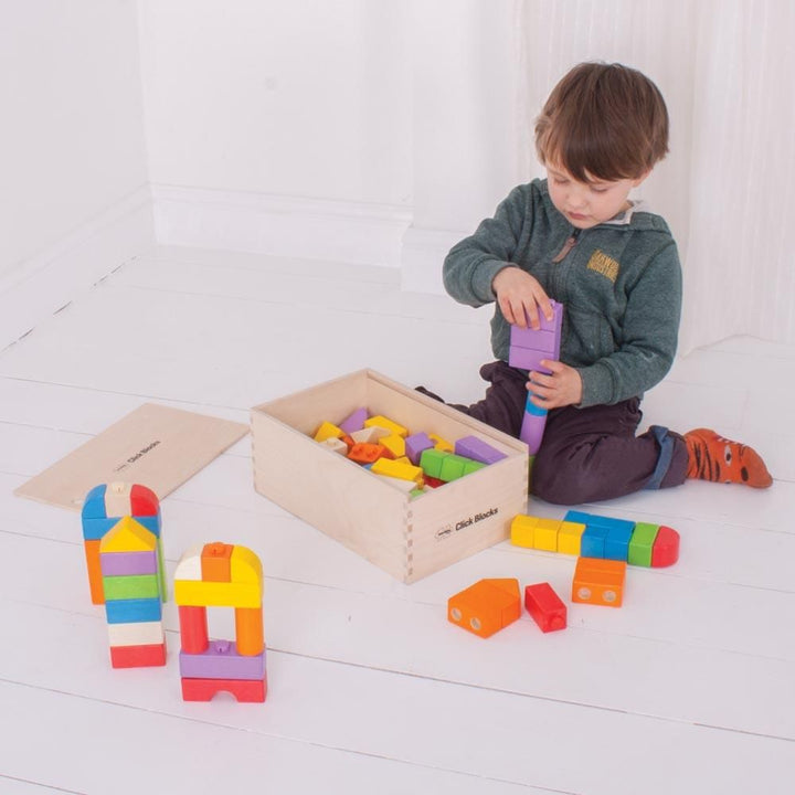 Coloured Click Blocks (100 Pieces), Coloured Click Blocks (100 Pieces),Click blocks,Bigjigs click blocks,wooden blocks,sensory blocks,wooden sensory blocks, Coloured Click Blocks (100 Pieces),Coloured Click Blocks (100 Pieces) Unlock endless creative possibilities with this versatile set of Coloured Click Blocks. Perfect for young builders, these blocks are designed to inspire imagination and enhance fine motor skills through engaging, hands-on play.Coloured Click Blocks (100 Pieces) Unlock endless creative