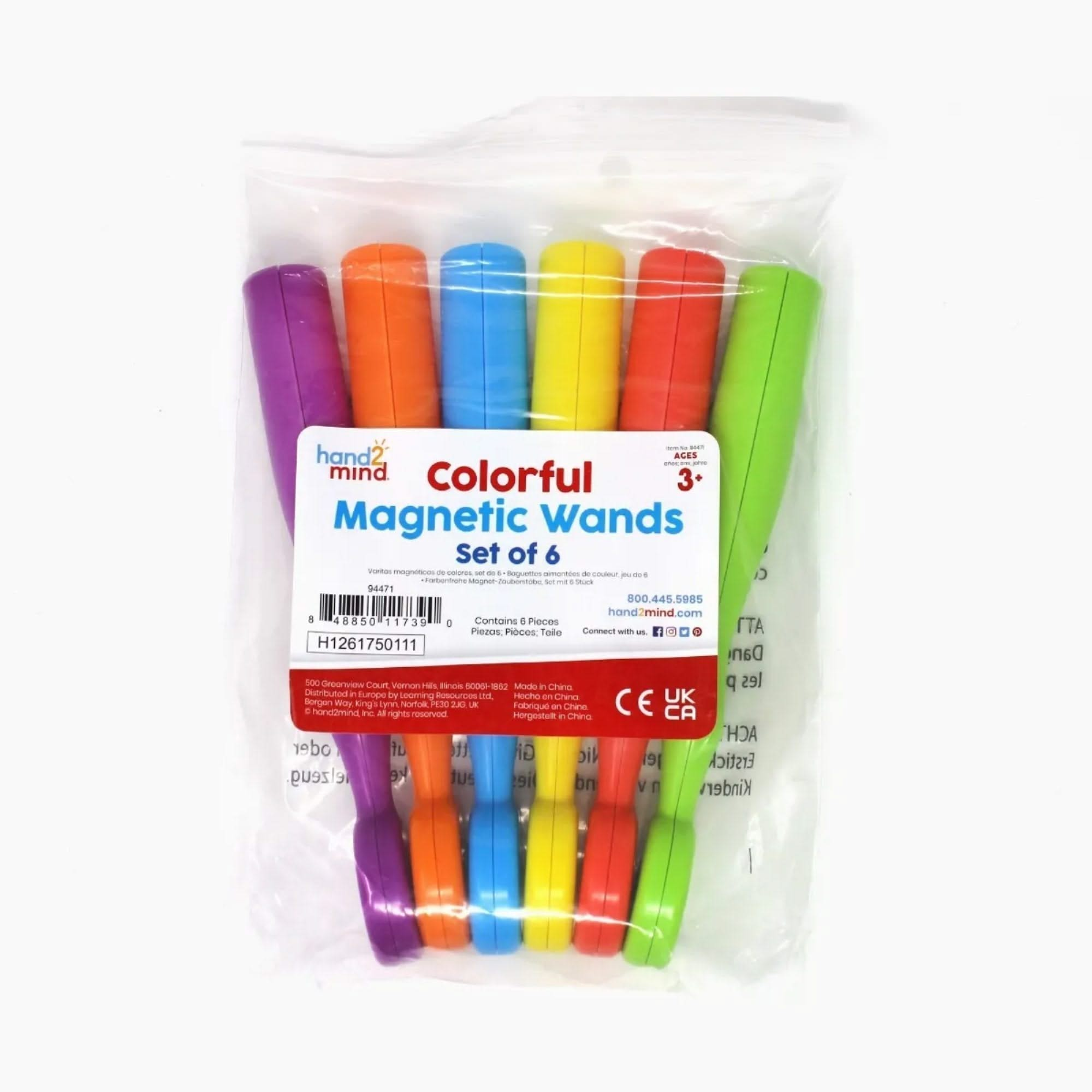 Colourful Magnetic Wands Set of 6, Colourful Magnetic Wands Set of 6,Magnetic wands,sensory toys, early years science resources,science resources classroom, Colourful Magnetic Wands Set of 6,Colourful Magnetic Wands The Colourful Magnetic Wands are an engaging and versatile tool for hands-on, interactive learning. Perfect for early years literacy activities and exploring the principles of magnetism, these Colourful Magnetic Wands provide a fun, multisensory approach to education in the classroom or atColour