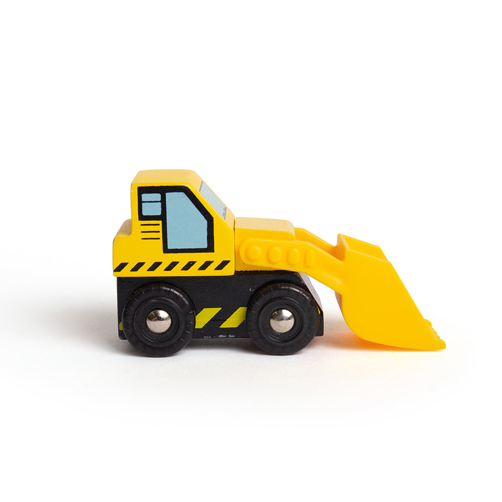 Construction Site Vehicles, Construction Site Vehicles Bigjigs,Construction Vehicles Set 5 pieces, construction themed wooden toys,Wooden toy cars,wooden cars,children's wooden toys,traditional toy car,wooden toy car, Construction Site Vehicles,Need extra assistance on your Construction Wooden Train Set? These bright yellow Site Vehicles can dig holes, roll tarmac and carry away the rubble from the building site and are the perfect wooden train accessories. This construction toy set includes a construction 