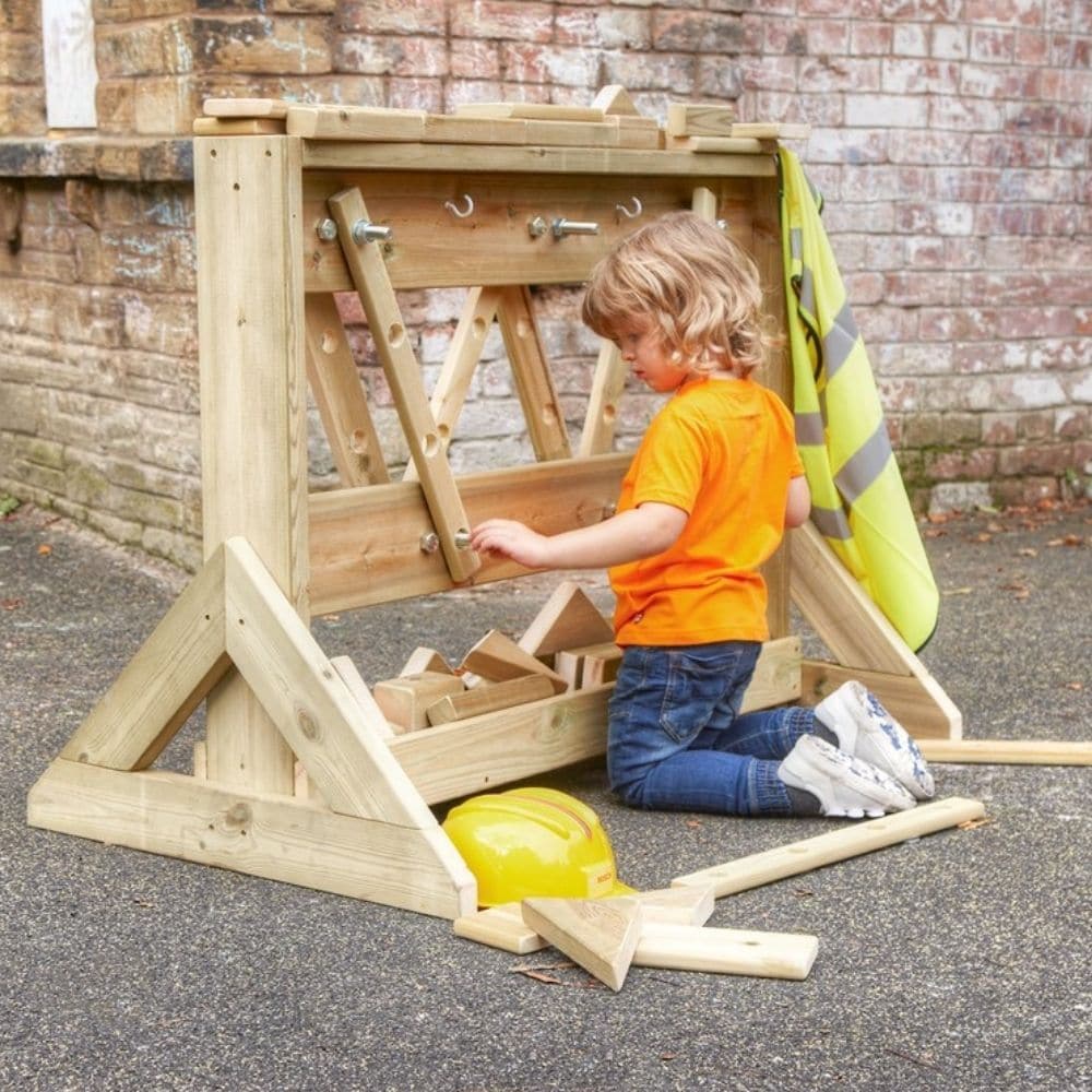 Construction Wall, Construction Wall,Outdoor construction toys,EYFS Playground resources, EYFS Playground equipment,playground equipment storage,playground storage equipment,outdoor wooden storage, Construction Wall,Position, place, screw, pull and build using this stunning Construction Wall. Children will love mimicking DIY jobs with this Construction Wall. The set includes wooden planks with drill holes, so they can be attached to the frames as well as a variety of wooden constructionPosition, place, scre