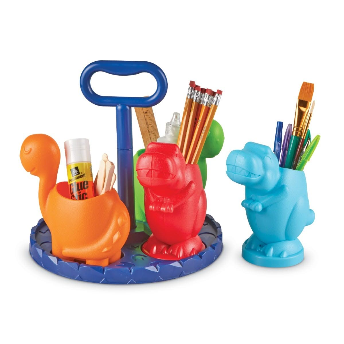 Create-a-Space Kiddy Centre Dinos, Create-a-Space Kiddy Centre Dinos,,classroom storage ideas,classroom desk tidy,classroom pen tidy, Turn tidying up into an adventure with the Create-a-Space™ Kiddy Centre: Dinos! This dinosaur-themed stationery organiser is the ultimate fun and functional solution for keeping desks clutter-free. The Create-a-Space Kiddy Centre Dinos is designed especially for young dino lovers, it adds a prehistoric twist to organising pencils, markers, scissors, glue sticks, and more—maki