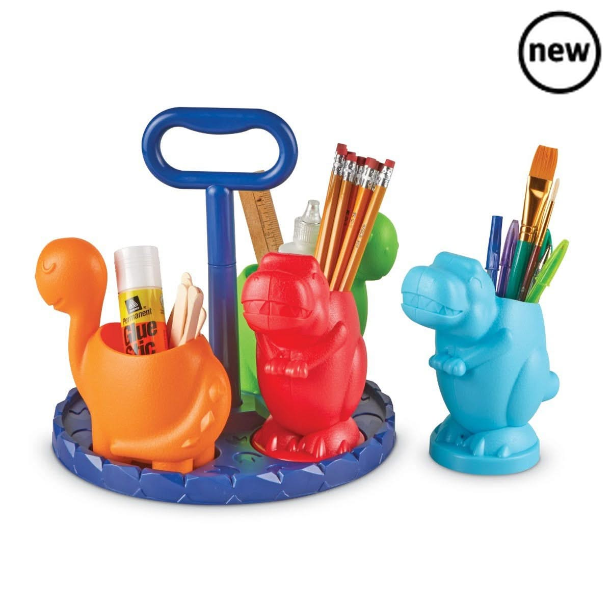 Create-a-Space Kiddy Centre Dinos, Create-a-Space Kiddy Centre Dinos,,classroom storage ideas,classroom desk tidy,classroom pen tidy, Turn tidying up into an adventure with the Create-a-Space™ Kiddy Centre: Dinos! This dinosaur-themed stationery organiser is the ultimate fun and functional solution for keeping desks clutter-free. The Create-a-Space Kiddy Centre Dinos is designed especially for young dino lovers, it adds a prehistoric twist to organising pencils, markers, scissors, glue sticks, and more—maki