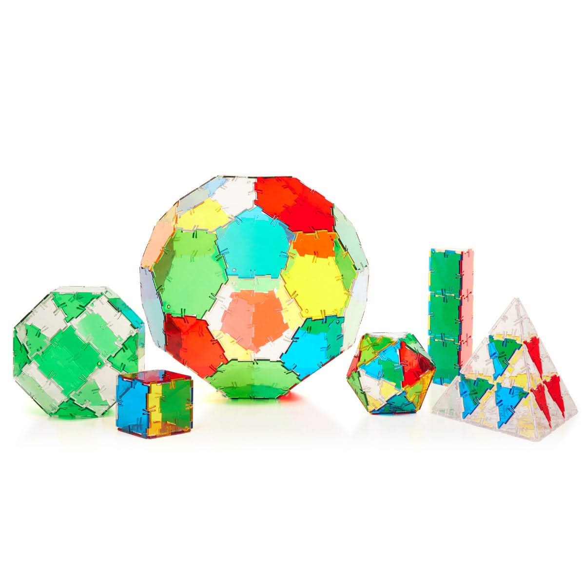 Crystal Polydron Classroom Set 184pcs, Crystal Polydron Classroom Set 184pcs,Polydron toys,Polydron discount code,polydron toys, Introduce a world of creativity and exploration with the Crystal Polydron Classroom Set. This impressive 184 piece set provides endless possibilities for constructing both 2D and 3D shapes, allowing students to delve into the fascinating world of geometry.Featuring four different shapes - squares, equilateral triangles, pentagons, and hexagons - this set offers the versatility nee