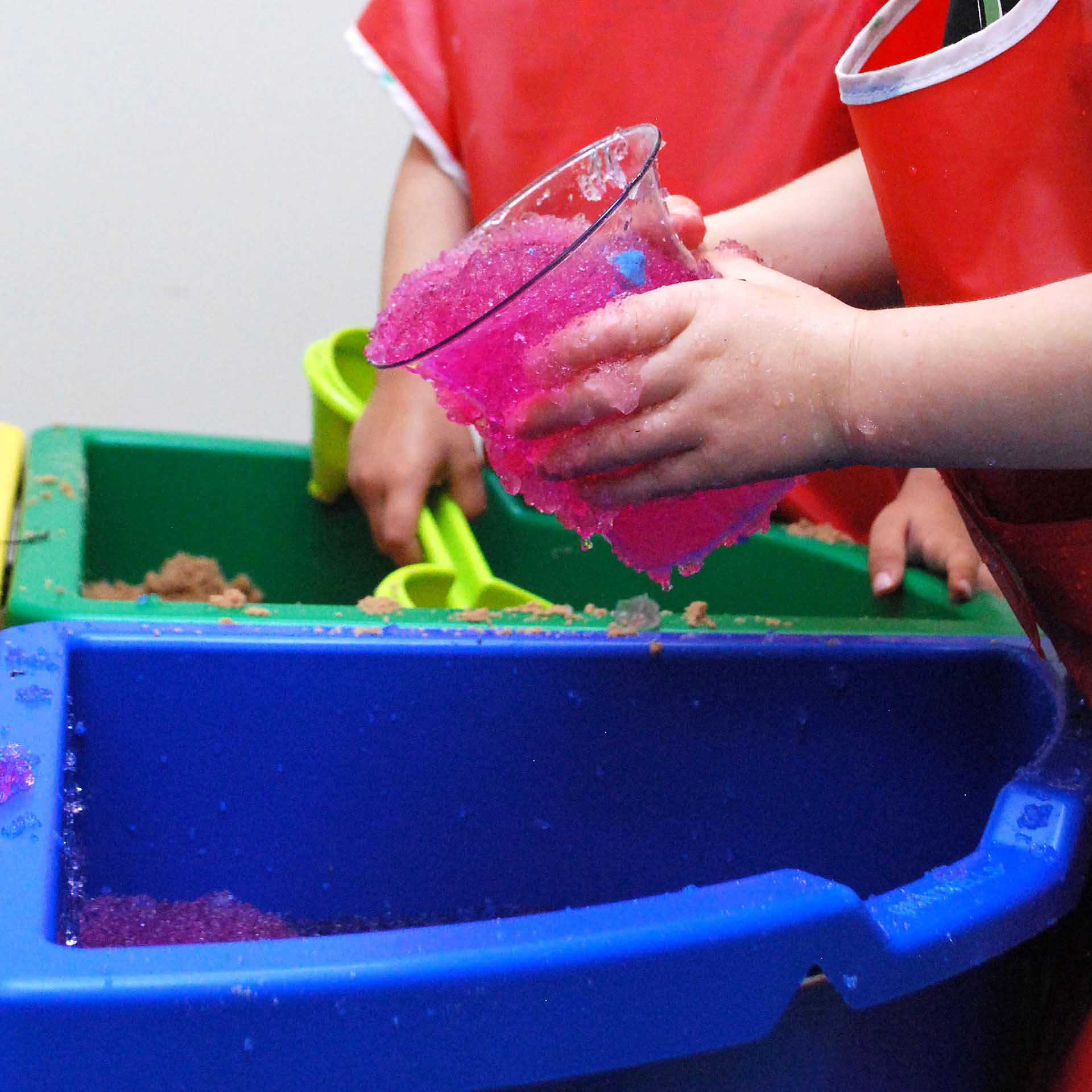 Exploration Circle Set Colour Trays, Exploration Circle water tray Set Colour Trays,messy play, water play, sand, medium, media, tactile, trays, materials, school, activity, play,Clear Sand and Water Play Tray with Blue Stand,childrens water tray table,childrens sand and watertray table,school water table,sensory play table, Exploration Circle Set Colour Trays,The Exploration Circle Set Colour Trays has 4 coloured quadrant trays with a grey metal stand forming a sturdy activity circle. Using the Exploration