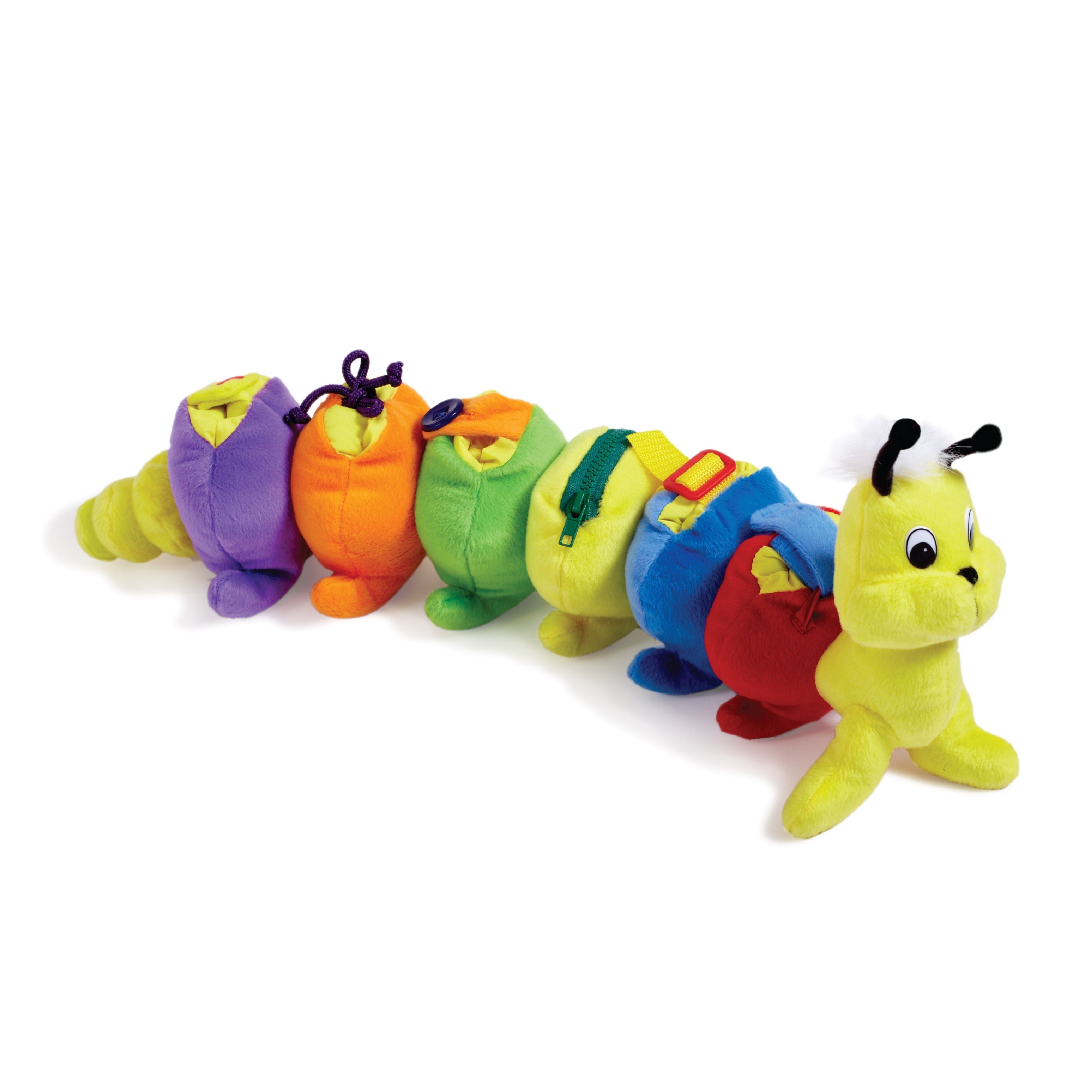 Fine Motor Millipede, Fine Motor Millipede,Fine Motor Skills toys,Dress a pillar style toy,zip toy,fine motor skills toys, Fine Motor Millipede Make learning life skills fun and engaging with the Fine Motor Millipede! This adorable, colourful caterpillar isn’t just a cuddly companion; it’s a hands-on learning tool designed to help children develop essential skills like dressing and fine motor coordination. The Fine Motor Millipede features a variety of interactive elements, including Velcro, laces, buttons,