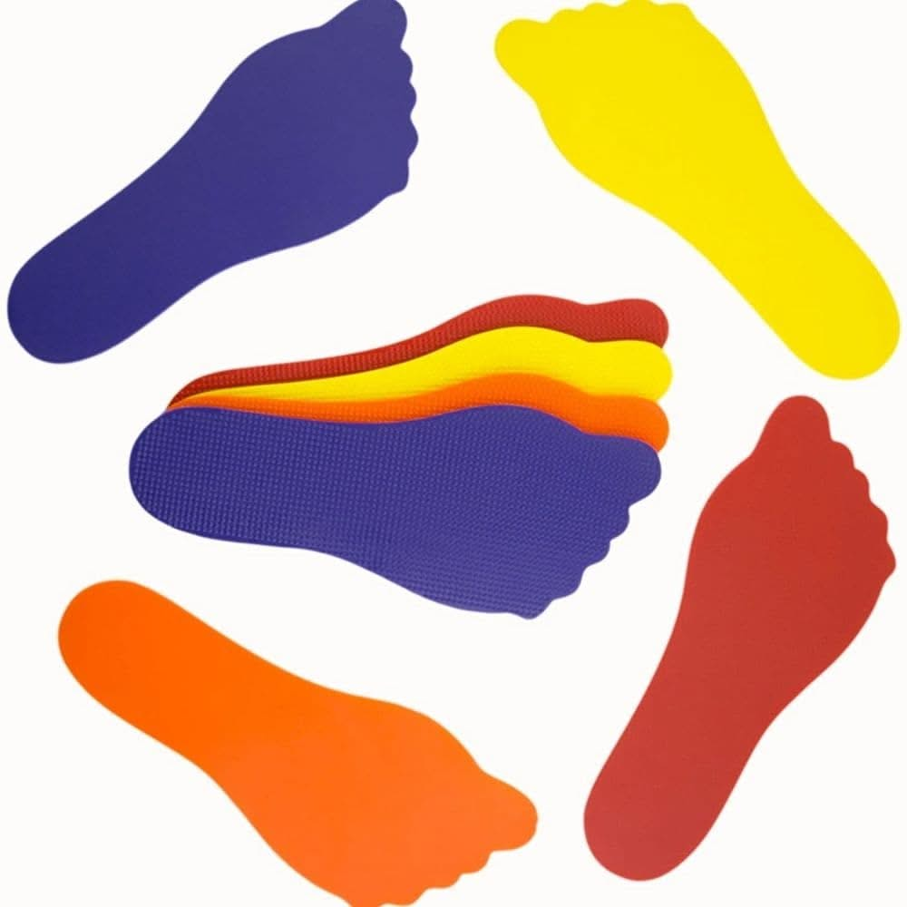 Foot Floor Markers Pack of 10, Foot Floor Markers Pack of 10,School social distancing resources,special needs games,special needs exercise,sensory foot markers toys,special needs physical therapy toys, Foot Floor Markers Pack of 10,Foot Shaped Floor Markers – Versatile, Educational, and Fun Introducing our vibrant Foot Shaped Floor Markers, a versatile set of 10 markers designed to transform any space into an engaging and educational environment. Perfect for creating dynamic activity courses in gymnasiums, 