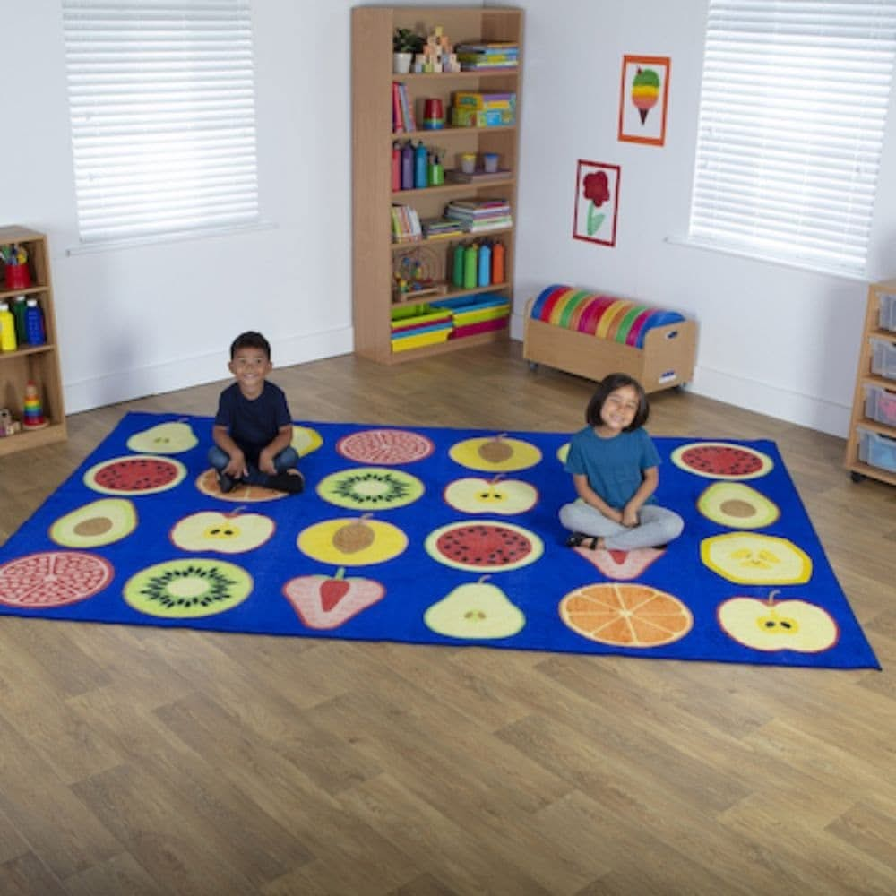 Fruit Rectangular Placement Carpet 3x2, Fruit Rectangular Placement Carpet 3x2,Children's carpets,children's story time carpets and cushions,classroom carpets,primary school carpets and rugs, Fruit Rectangular Placement Carpet 3x2,As health and well being become increasingly important classroom topics,our Fruit Rectangular Placement Carpet is the perfect new addition to the teaching environment. The Fruit Rectangular Placement Carpet is colourful,Stylish and bright this Fruit Rectangular Placement Carpet wi