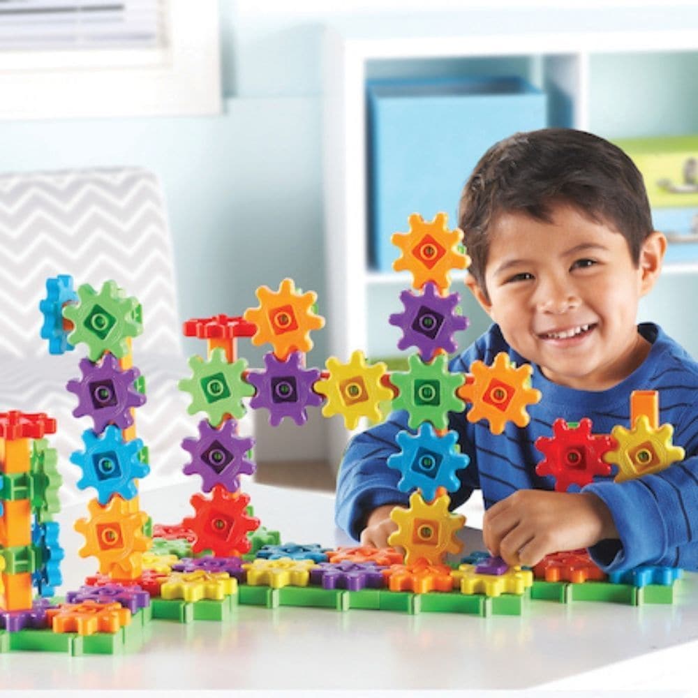 Gears Gears Gears Deluxe Building Set of 100, Gears Gears Gears Deluxe Building Set of 100, Learning resources gear builders,STEM resources,Stem toys,EYFS stem toys,Primary school stem resources, Gears Gears Gears Deluxe Building Set of 100,Fun meets value with this Gears! Gears! Gears Deluxe Building Set of 100. Fine motor skills grow as children build, learn and experiment with this set. Using the gears, cranks, pulleys, interconnecting base plates and connectors, children can develop their problem solvin