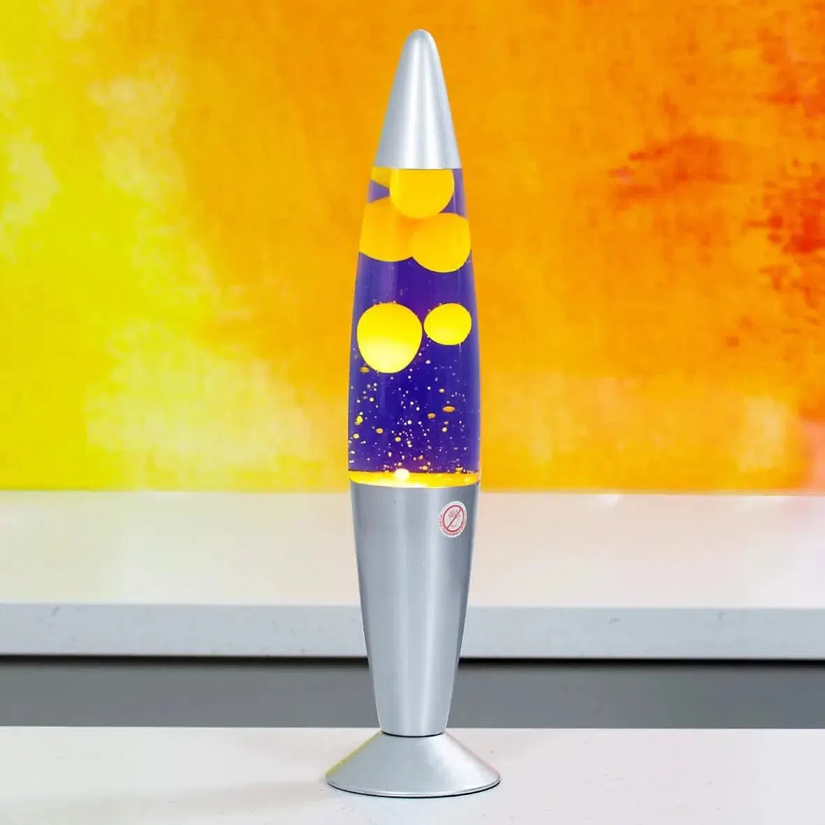 Global Gizmos Purple & Yellow Retro Lava Lamp, Global Gizmos Purple & Yellow Retro Lava Lamp,Blob lamp,LAVA Lamp (Purple/Yellow),LAVA Lamp,Lava Lamp,Children's Lava Lamp,Lava Lamp Gift, Global Gizmos Purple & Yellow Retro Lava Lamp,Purple and Yellow Lava Lamp – A Mesmerising Retro Revival Turn off the lights and let the Purple and Yellow Lava Lamp transport you to a world of vibrant colour and calming motion. Standing at an impressive 16 inches tall, this groovy lamp is a statement piece that adds charm and