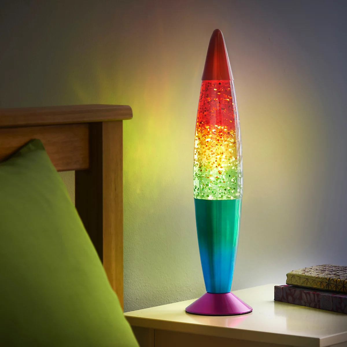 Global Gizmos Rainbow Lava Lamp, Global Gizmos Rainbow Lava Lamp,BLOB rainbow LAVA Lamp,Rainbow LAVA Lamp,Lava Lamp,Children's Lava Lamp,Lava Lamp Gift, Global Gizmos Rainbow Lava Lamp,Add a touch of retro charm and dazzling colour to your space with the Global Gizmos Rainbow Lava Lamp. Featuring a 16-inch height and a vibrant rainbow glitter light pattern, this stunning lamp combines nostalgic style with a modern twist, making it the perfect addition to any room. Its eye-catching chrome base andAdd a touch