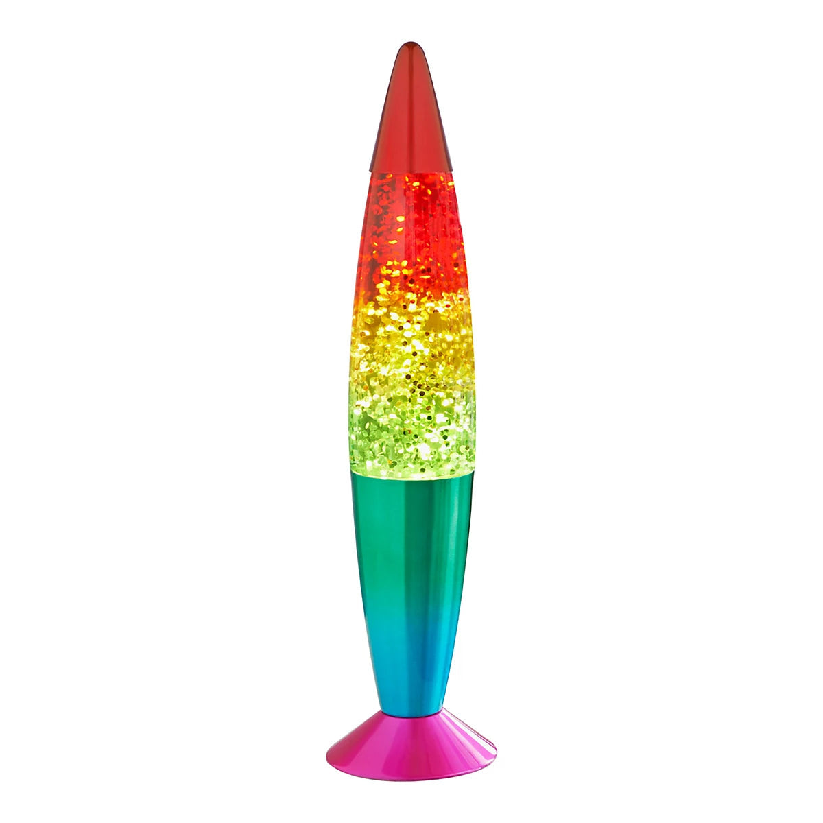 Global Gizmos Rainbow Lava Lamp, Global Gizmos Rainbow Lava Lamp,BLOB rainbow LAVA Lamp,Rainbow LAVA Lamp,Lava Lamp,Children's Lava Lamp,Lava Lamp Gift, Global Gizmos Rainbow Lava Lamp,Add a touch of retro charm and dazzling colour to your space with the Global Gizmos Rainbow Lava Lamp. Featuring a 16-inch height and a vibrant rainbow glitter light pattern, this stunning lamp combines nostalgic style with a modern twist, making it the perfect addition to any room. Its eye-catching chrome base andAdd a touch