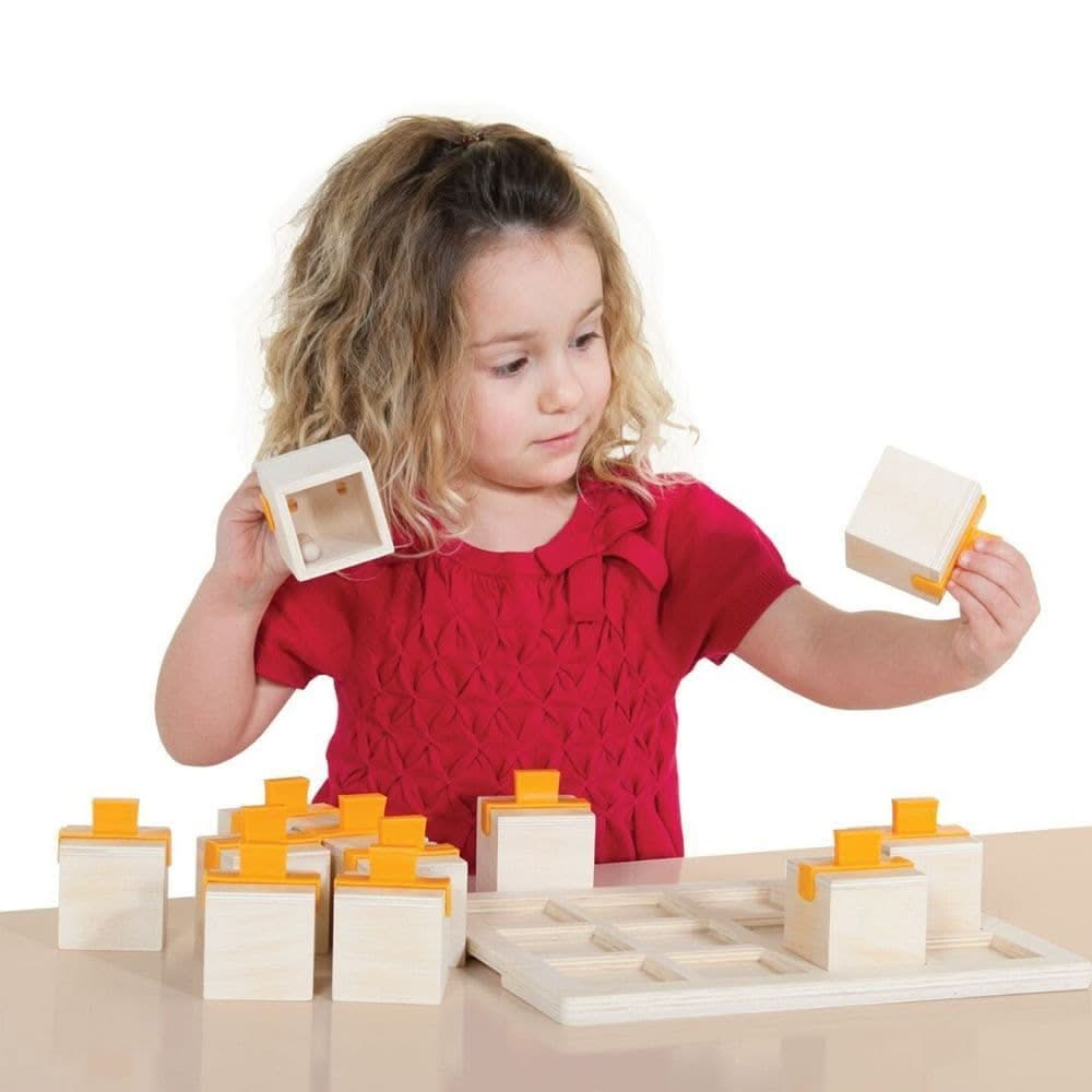 Guidecraft Peekaboo Sound Boxes, Guidecraft Peekaboo Sound Boxes,Guidecraft blocks,PLAYLEARN education wholesale,Guidecraft toys, Guidecraft Peekaboo Sound Boxes,Guidecraft Peekaboo Sound Boxes Let little learners explore the world of sound and matching with the Guidecraft Peekaboo Sound Boxes! This engaging set invites children to shake, listen, and match the unique rattling sounds of the wooden cubes, building essential concentration and perception skills. Designed forGuidecraft Peekaboo Sound Boxes Let l