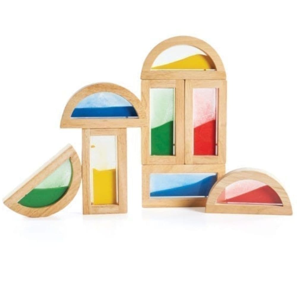 Guidecraft Rainbow Blocks Sand, Guidecraft Rainbow Blocks Sand,Guidecraft Blocks. Guidecraft wooden blocks, Guidecraft UK retailer,Guidecraft treasure blocks,TTS Exploration resources,classroom exploration resources,Natural exploration EYFS resources, Guidecraft Rainbow Blocks Sand,Use the Guidecraft Rainbow Blocks Sand to enhance traditional block play with this set of 8 Rainbow Blocks in various shapes filled with colourful sand. An adventure in colour, light and sound! Indulge your child’s appetite for e