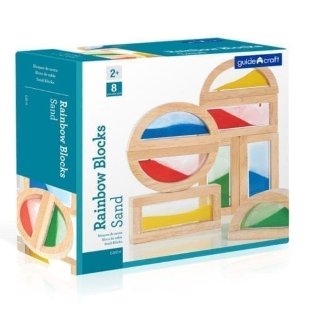 Guidecraft Rainbow Blocks Sand, Guidecraft Rainbow Blocks Sand,Guidecraft Blocks. Guidecraft wooden blocks, Guidecraft UK retailer,Guidecraft treasure blocks,TTS Exploration resources,classroom exploration resources,Natural exploration EYFS resources, Guidecraft Rainbow Blocks Sand,Use the Guidecraft Rainbow Blocks Sand to enhance traditional block play with this set of 8 Rainbow Blocks in various shapes filled with colourful sand. An adventure in colour, light and sound! Indulge your child’s appetite for e