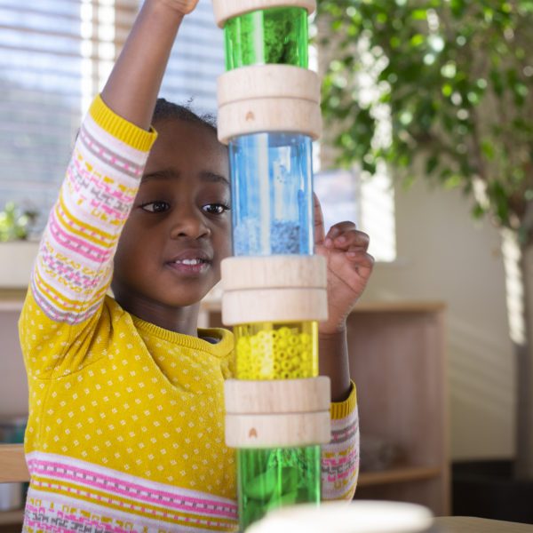 Guidecraft Treasure Tubes Primary, Guidecraft Treasure Tubes Primary,Guidecraft Treasure Tubes Primary,Guidecraft Treasure Primary,Guidecraft treasure blocks,TTS Exploration resources,classroom exploration resources,Natural exploration EYFS resources, Guidecraft Treasure Tubes Primary,What makes a fun noise when you shake it? Find trinkets, natural materials and sensory objects to collect in the beautiful, stackable Treasure Tubes.The round, colorful, transparent tubes with removable covers hold small objec