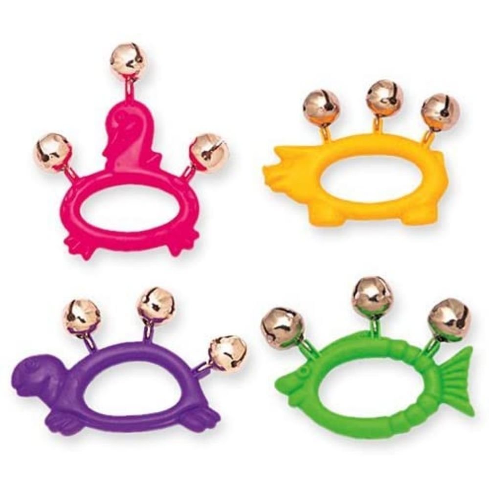 Halilit Animal Jingle Bell, Halilit Animal Jingle Bell.Animal Bells,Bell instrument toy, Baby bell toy, auditory skills toys, musical instruments for children with special needs, musical instrument for adults with dementia, Halilit Animal Jingle Bell,These Halilit Animal Jingle Bell come in 4 great shapes and a range of colours.The Halilit Animal Jingle Bell each have 3 bells and are extremely easy to grab and shake,the bells are attached well and will not fall off. Each Halilit Animal Jingle Bell is bright