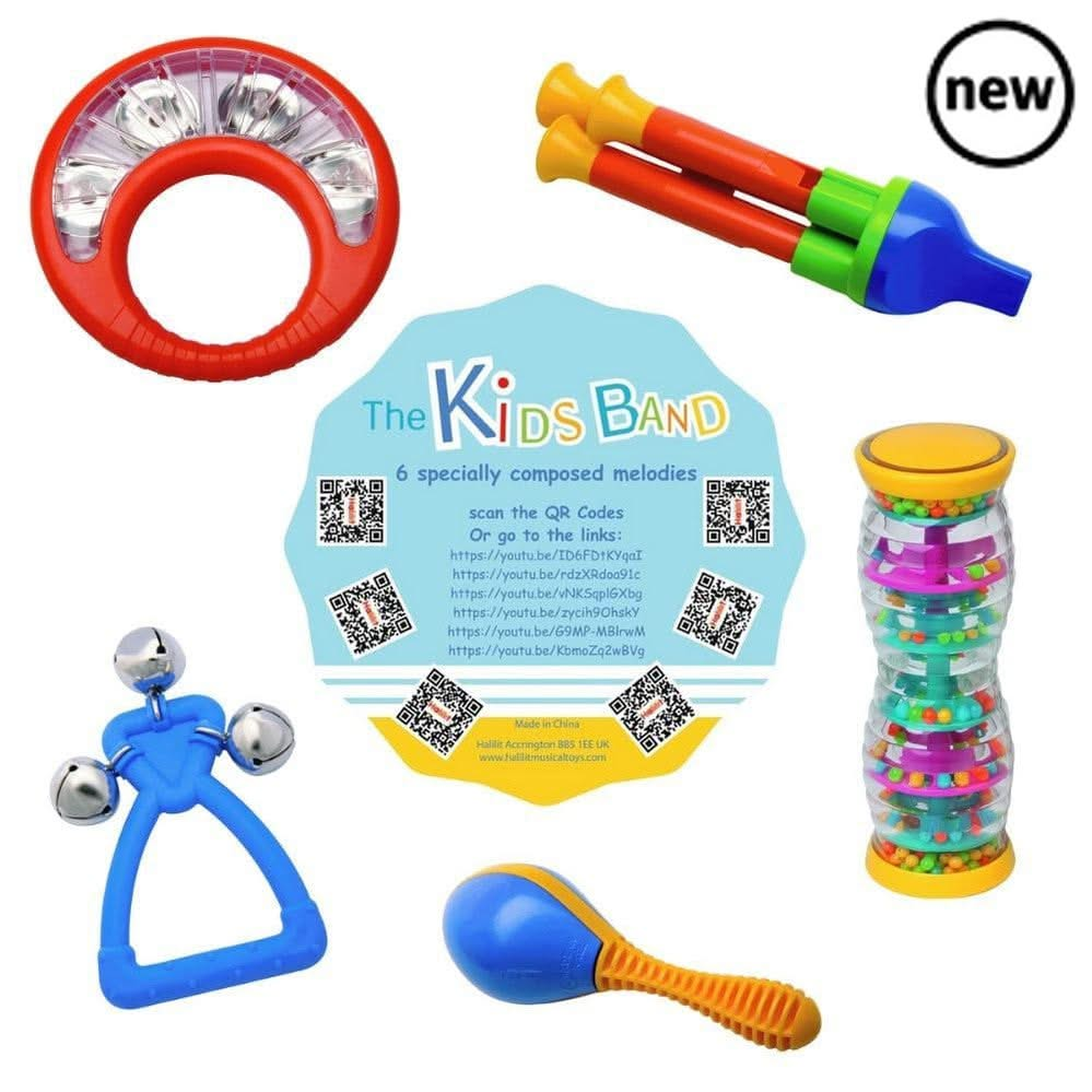 Halilit The Kids Band Gift Set, Halilit The Kids Band Gift Set,Halilit The Kids Band Gift Set,Halilit toys,Halilit musical toys,Halilit baby toys,Halilit sensory toys,Halilit baby musical toys, Halilit The Kids Band Gift Set,Start your own band with this fantastic 6 piece Halilit The Kids Band Gift Set. The Halilit The Kids Band Gift Set fantastic assortment of rattles, shakers, including Jingle Bell, Giant Train Whistle, Baby Tambourine, Twist and Shake Rainboshaker, Maracito and a play-along music CD, bab