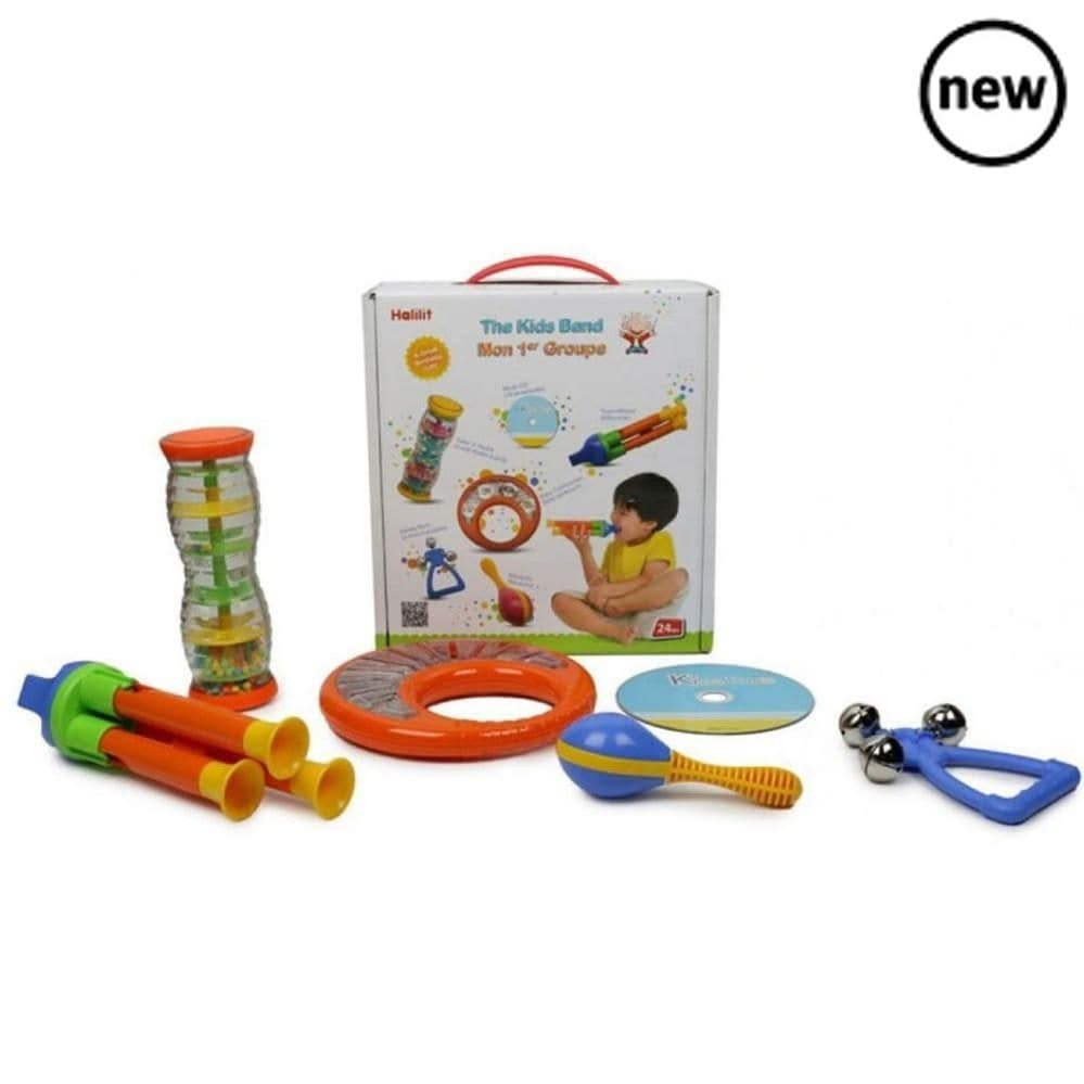 Halilit The Kids Band Gift Set, Halilit The Kids Band Gift Set,Halilit The Kids Band Gift Set,Halilit toys,Halilit musical toys,Halilit baby toys,Halilit sensory toys,Halilit baby musical toys, Halilit The Kids Band Gift Set,Start your own band with this fantastic 6 piece Halilit The Kids Band Gift Set. The Halilit The Kids Band Gift Set fantastic assortment of rattles, shakers, including Jingle Bell, Giant Train Whistle, Baby Tambourine, Twist and Shake Rainboshaker, Maracito and a play-along music CD, bab