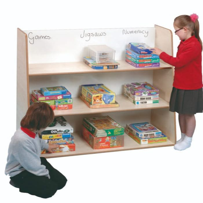 Healdswood Free Standing Shelf with Drywipe, Healdswood Mini Wooden Shelf,Early Years Excellence,Community Playthings,Early Years Furniture Set, EYFS Furniture Set, Healdswood Furniture,Early years equipment, Healdswood Free Standing Shelf with Drywipe,The Healdswood Free Standing Shelf with Drywipe offers a combination of practicality and functionality, designed to cater to various storage and interactive needs. With its anti-topple feature, this unit is safe for use in a variety of environments, including